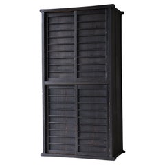 Japanese Antique Large Black Tansu 1860s-1900s / Cabinet Wabi Sabi