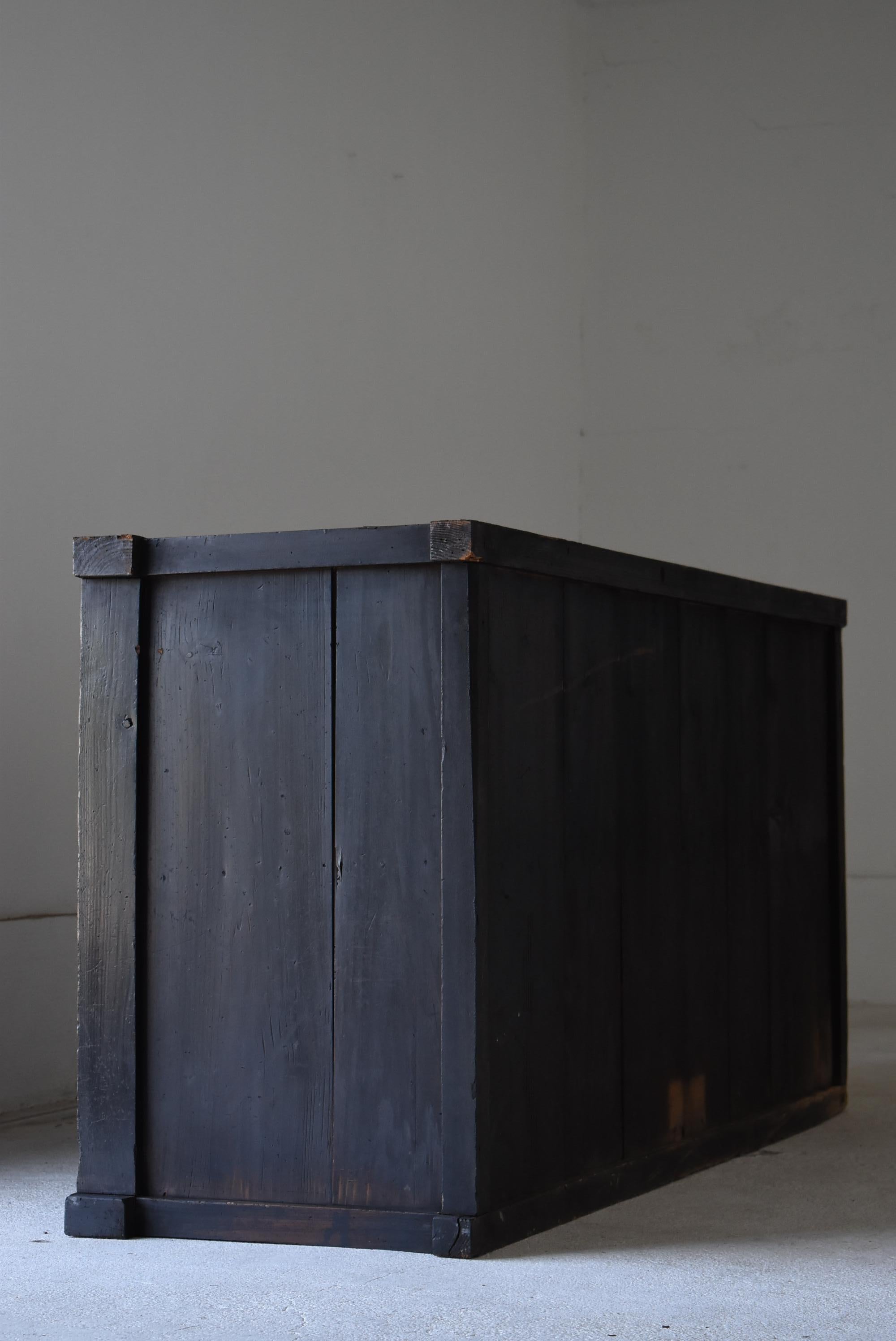 Japanese Antique Large Black Tansu 1860s-1900s / Chests of Drawers Wabi Sabi 4