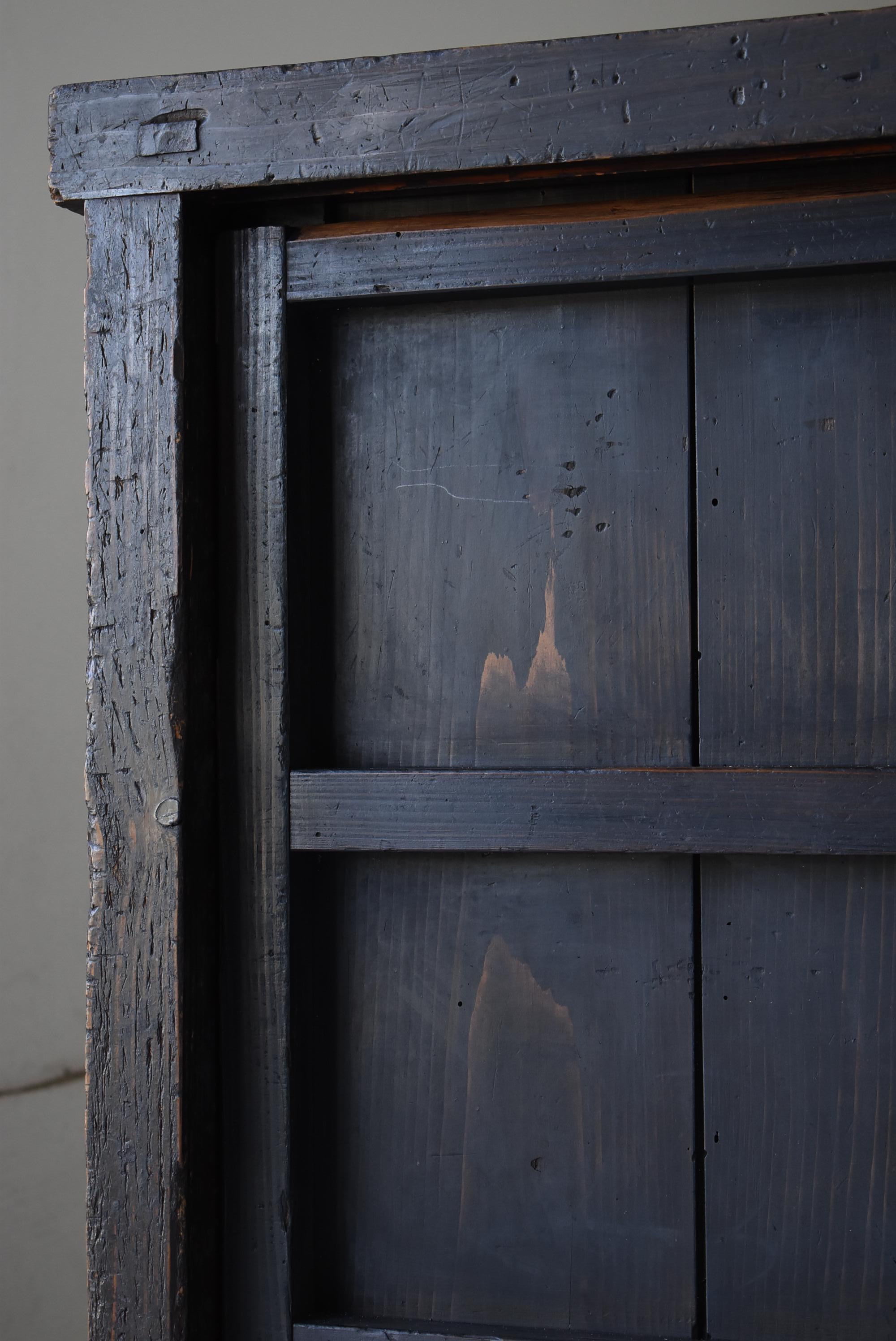 Japanned Japanese Antique Large Black Tansu 1860s-1900s / Chests of Drawers Wabi Sabi