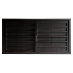 Japanese Antique Large Black Tansu 1860s-1900s / Sideboard Wabisabi