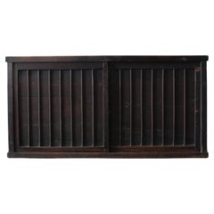 Japanese Antique Large Black Tansu 1860s-1900s / wabi sabi Sideboard