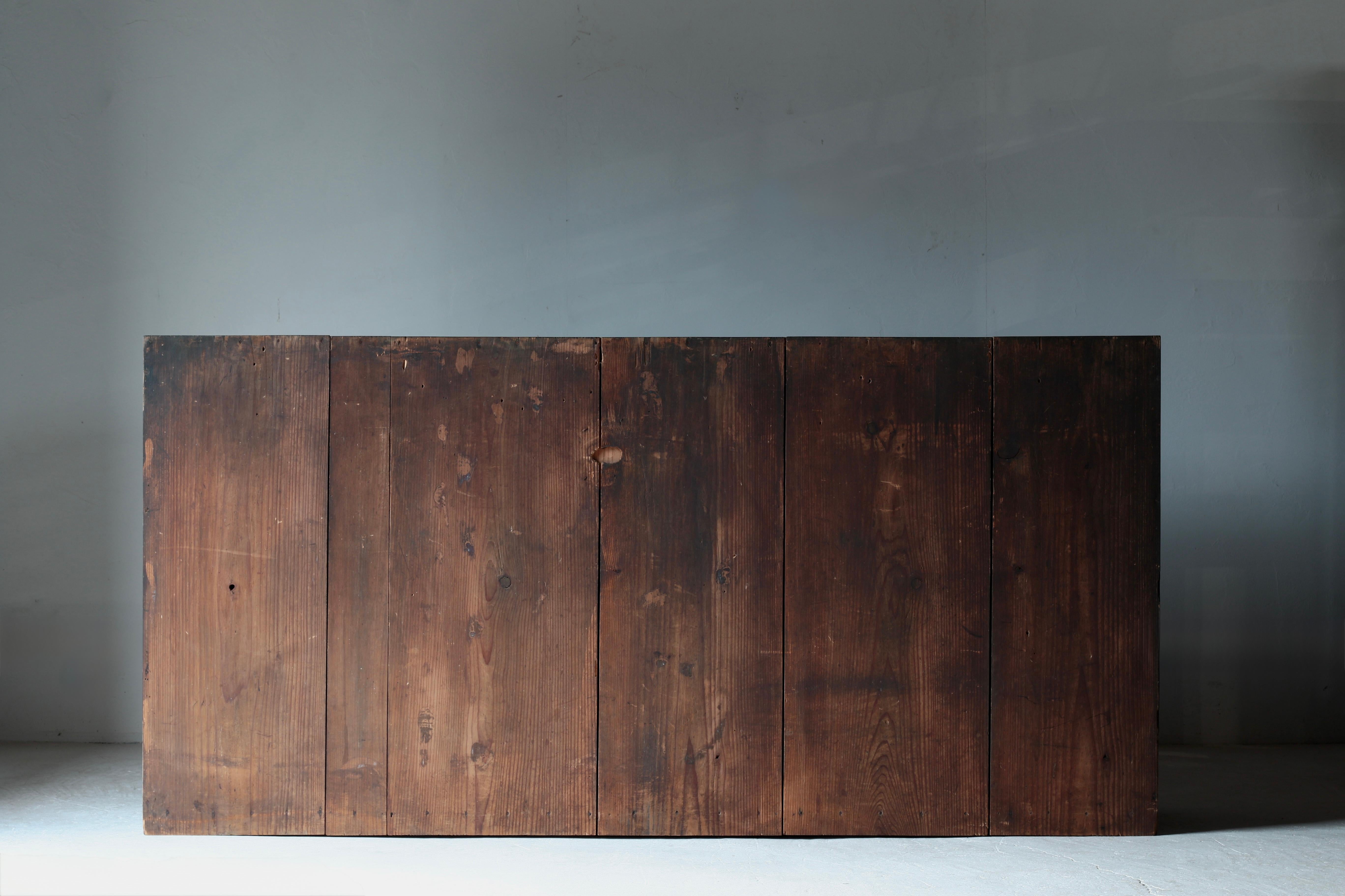 Antiguo Tansu Negro Japonés Grande / Aparador / 1868-1912s / Wabi-Sabi en venta 6