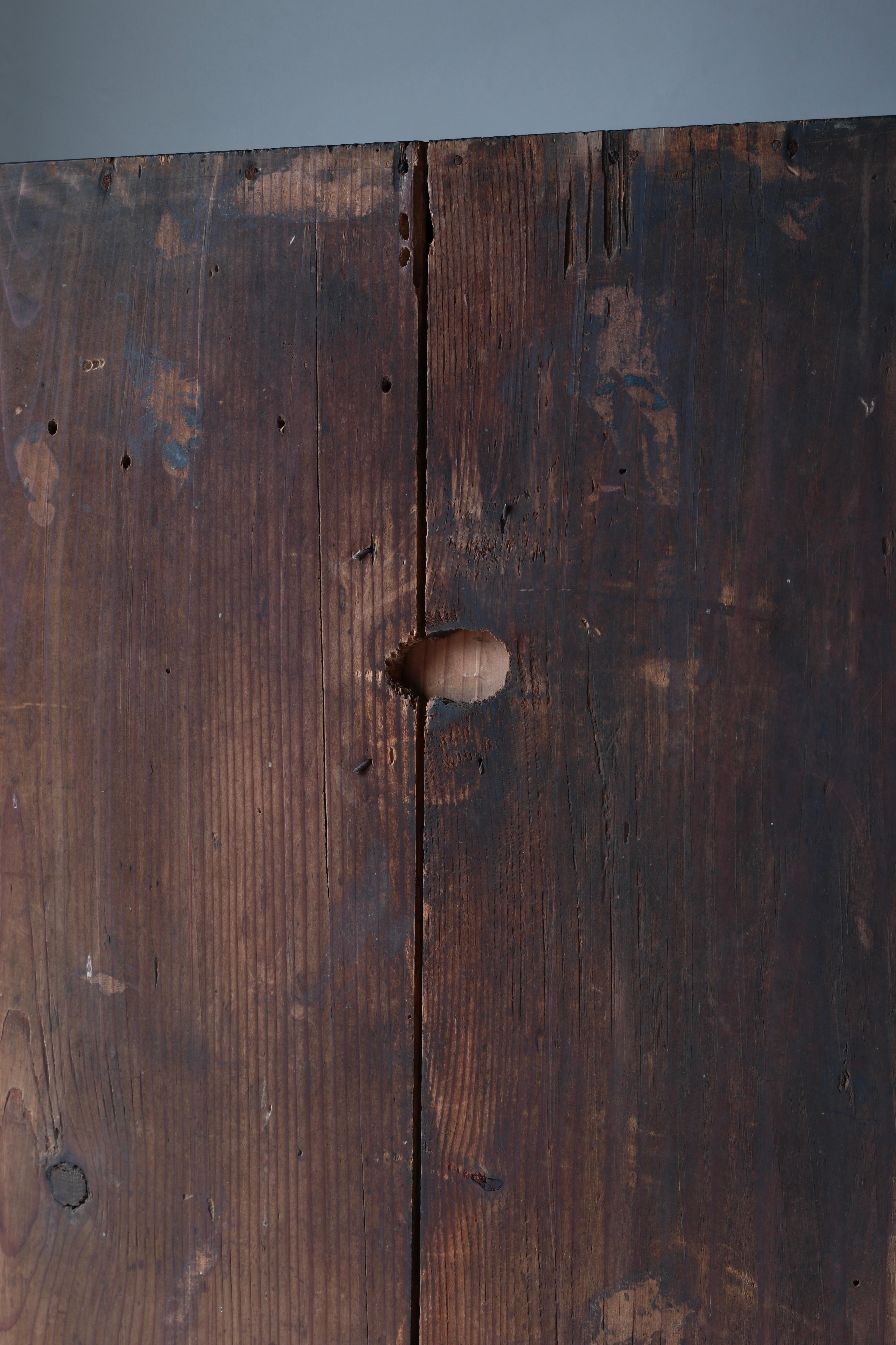 Antiguo Tansu Negro Japonés Grande / Aparador / 1868-1912s / Wabi-Sabi en venta 7