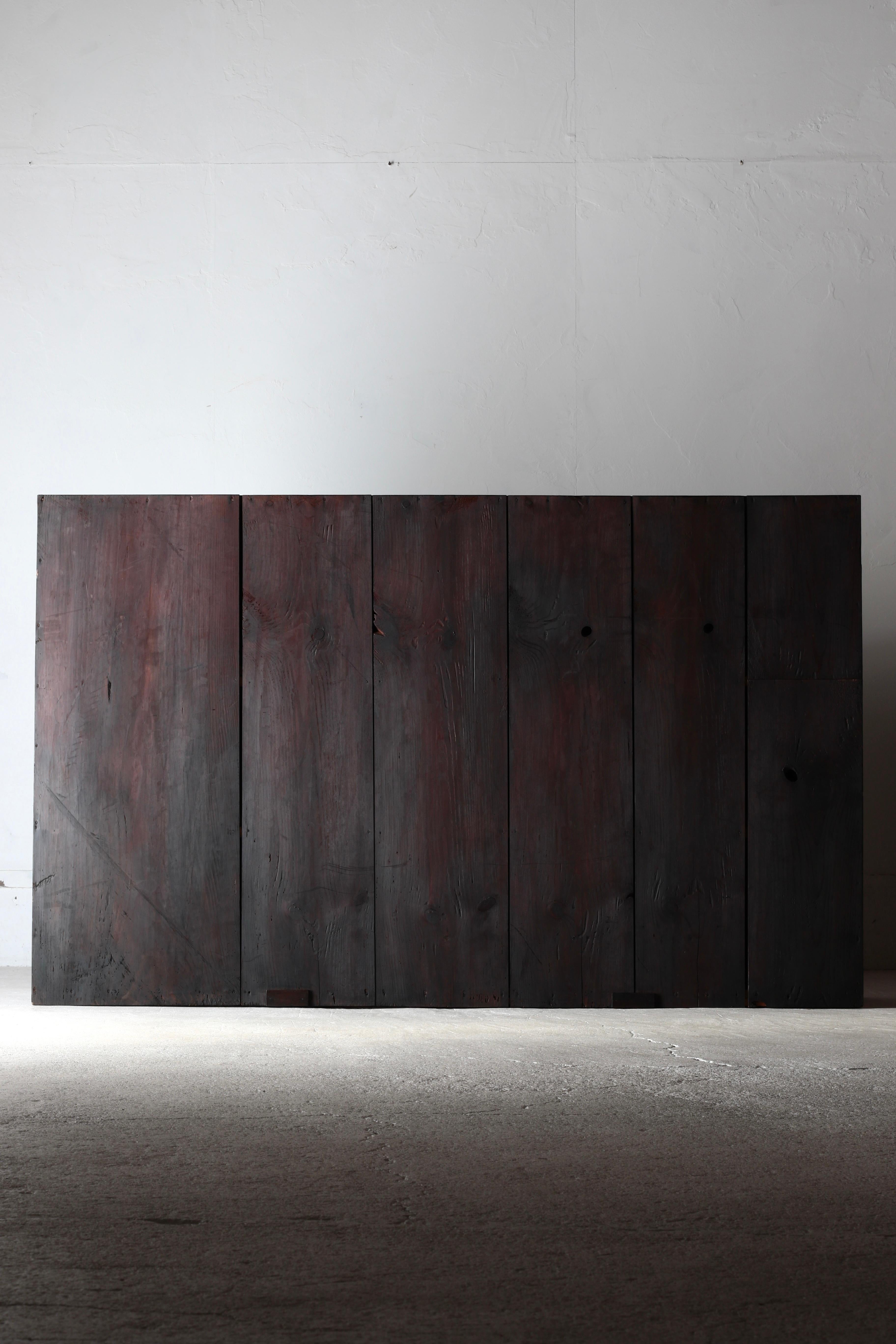 Antiguo Tansu Japonés Negro Grande / Aparador / 1868-1912s Wabi-sabi 9