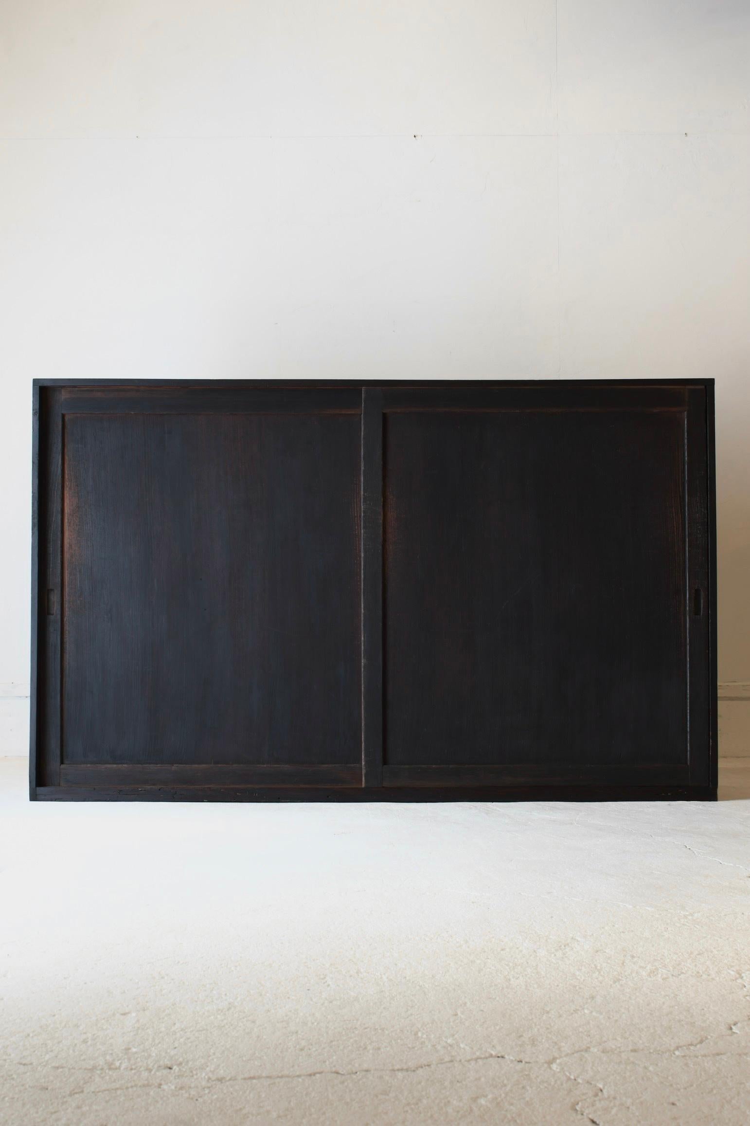 Antiguo Tansu Japonés Negro Grande / Aparador / 1868-1912s Wabi-sabi 13