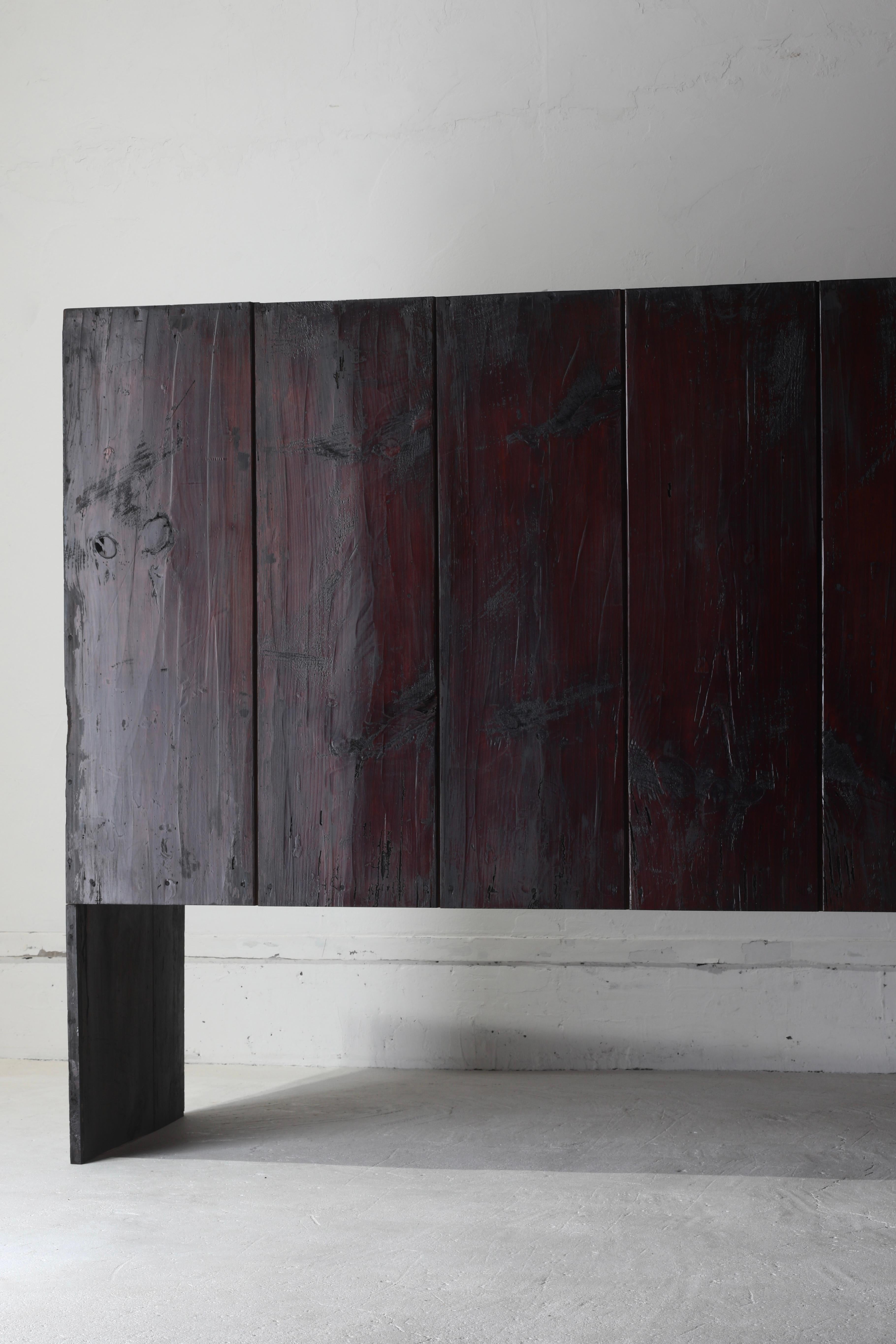 Japanese Antique Large Black Tansu / Cabinet Sideboard / 1868-1912s Wabi-sabi 2