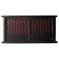 Japanese Antique Large Black Tansu/Cabinet Sideboard/1868-1912s Wabi-Sabi Mingei
