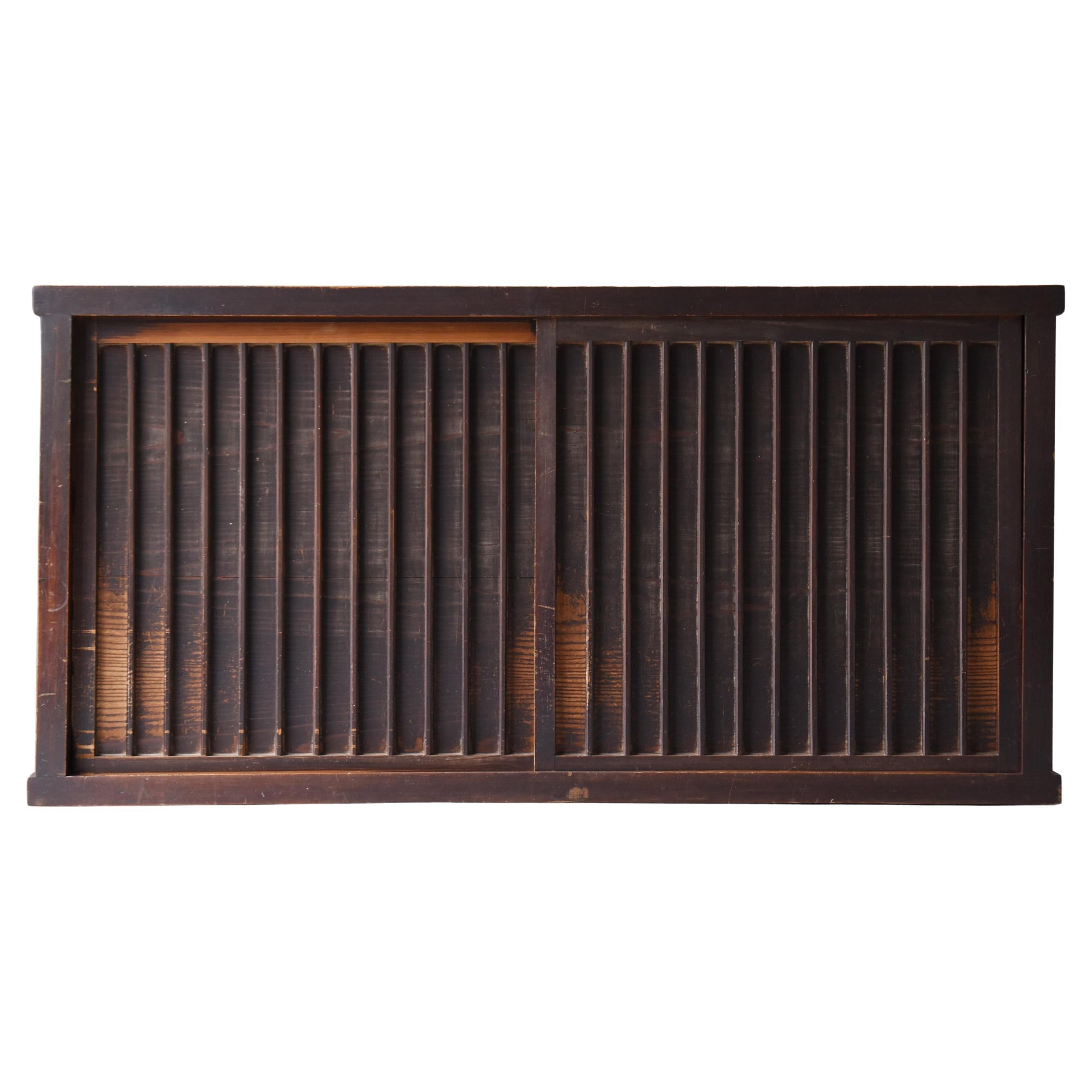 Grand Tansu brun ancien japonais 1860s-1900s / Sideboard Cabinet Wabisabi en vente