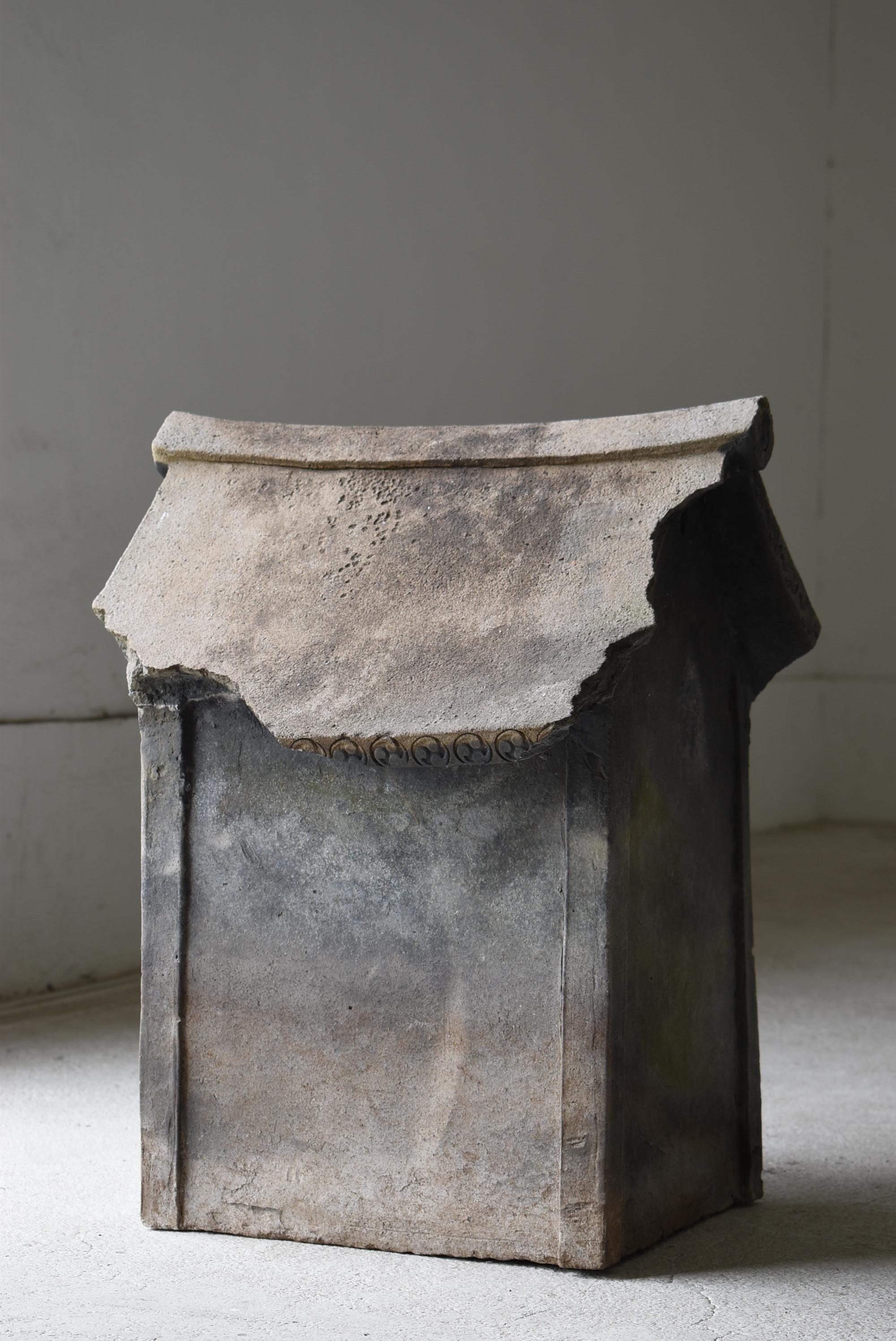 Santuario grande de cerámica japonesa de los años 1860-1920 / Objeto Wabi Sabi en venta 6