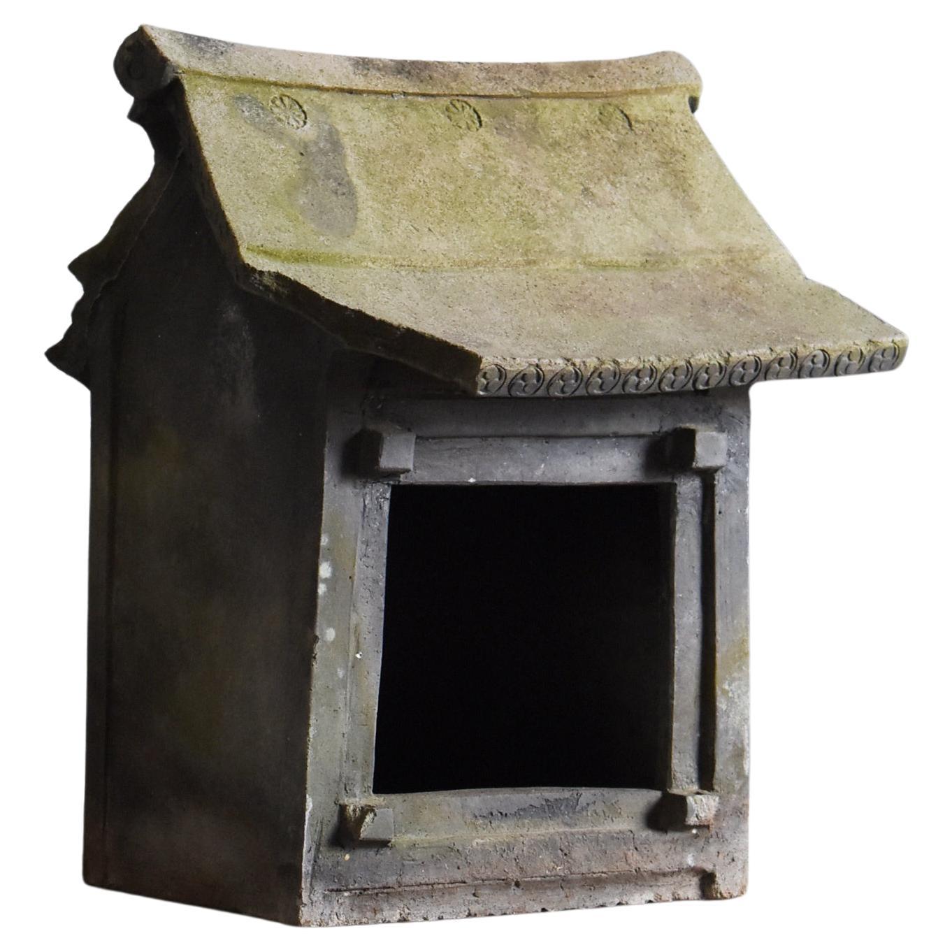 Japanese Antique Large Ceramic Shrine 1860s-1920s / Object Wabi Sabi