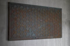 Japanese Antique Large Copper Door 1860s-1900s / Wabi Sabi