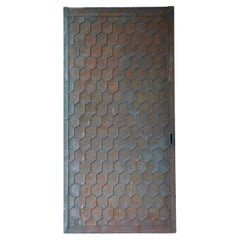 Japanese Antique Large Copper Door 1860s-1900s / Wabi Sabi