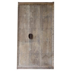 Japanese Antique Large Door 1860s-1900s / Architecture Abstract Art Zen Wabisabi