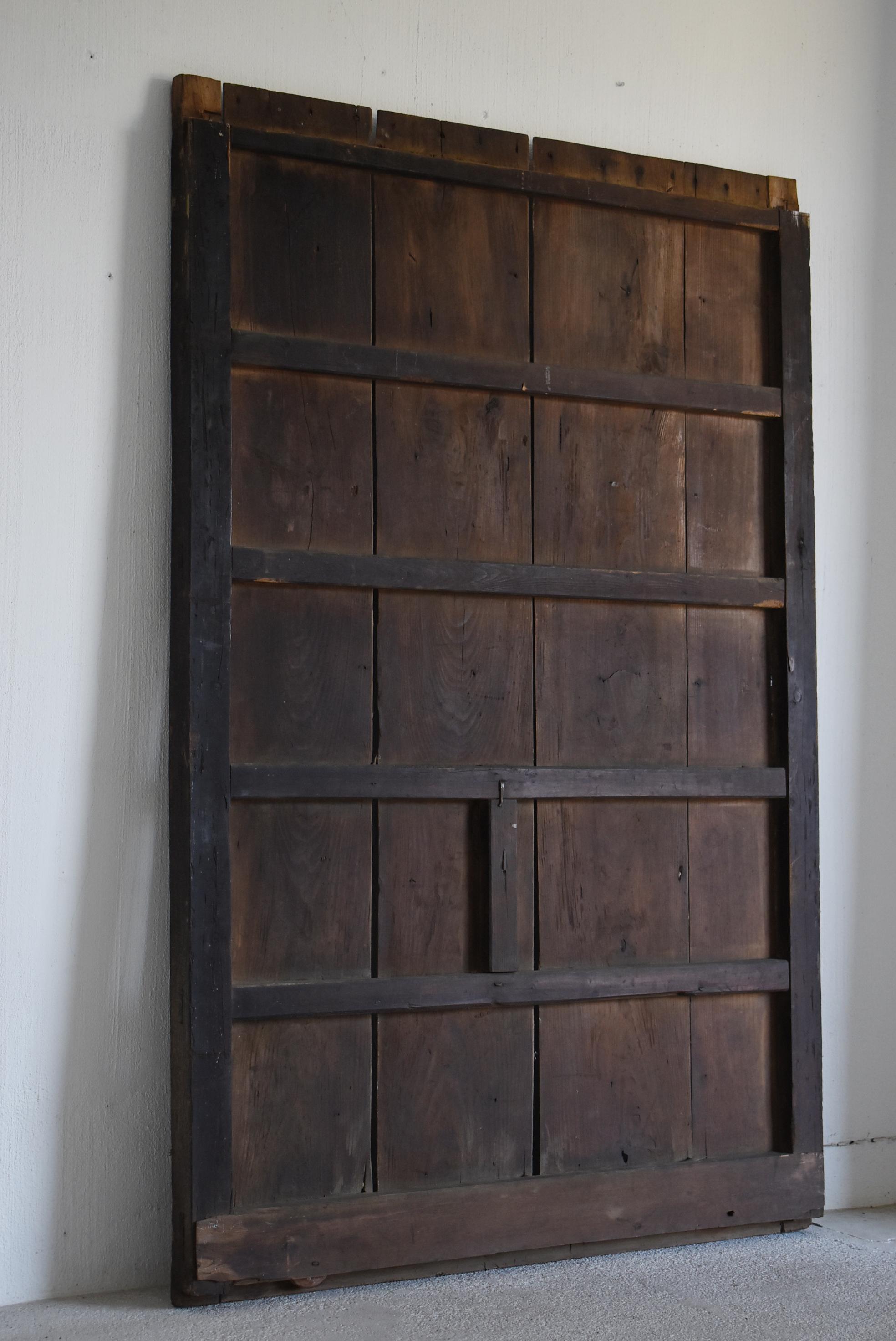 Japanese Antique Large Door Abstract Art 1860s-1900s / Wall Decoration Wabi Sabi 8
