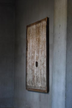 Japanese Antique Large Door Abstract Art 1860s-1900s / Wall Decoration Wabi Sabi