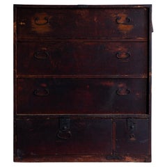 Japanese Antique Large Drawer 1860s-1900s / Cabinet Tansu Wabi Sabi