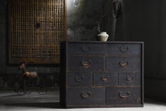 Japanese Antique Large Drawer 1860s-1900s / Sideboard Tansu Wabi Sabi