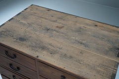 Japanese Antique Pine Drawer Chest, 1868–1926 - Japandi Wabi-Sabi