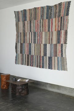 Japanese antique large-format woven tapestry【saki-ori】 / Another [Boro]