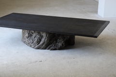 Grande table basse japonaise ancienne 1860s-1900s/Table de canapé primitif Wabisabi