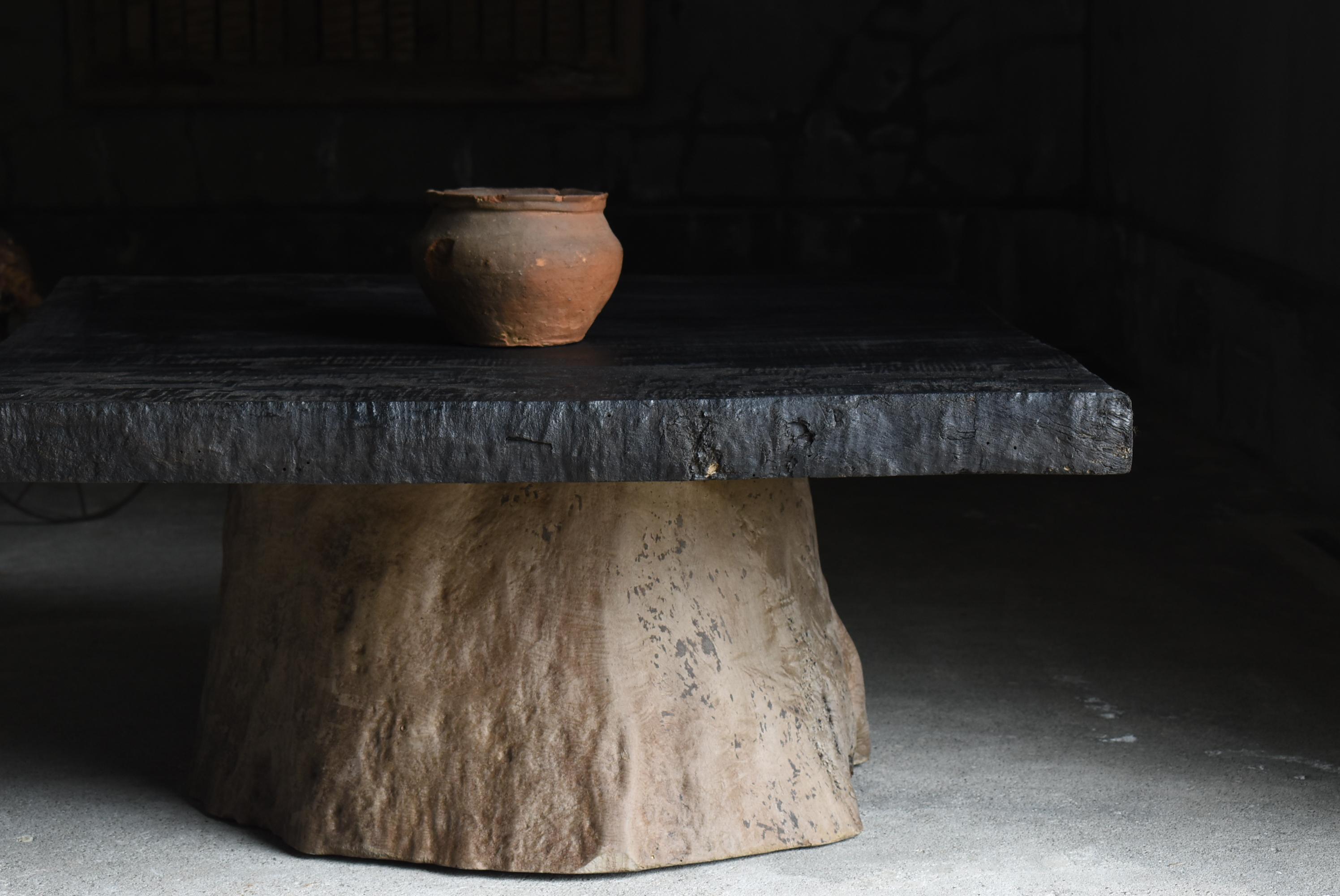 Japanese Antique Large Low Table 1860s-1920s / Coffee Table Wabi Sabi For Sale 11