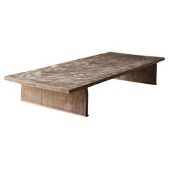 Japanese Antique Large Low Table 1920s-1940s / Sofa Table Side Table Wabisabi