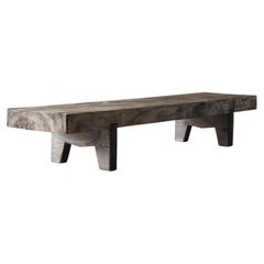 Japanischer antiker großer niedriger Tisch oder Bank 1900er-1940er Jahre / Sofatisch Wabisabi