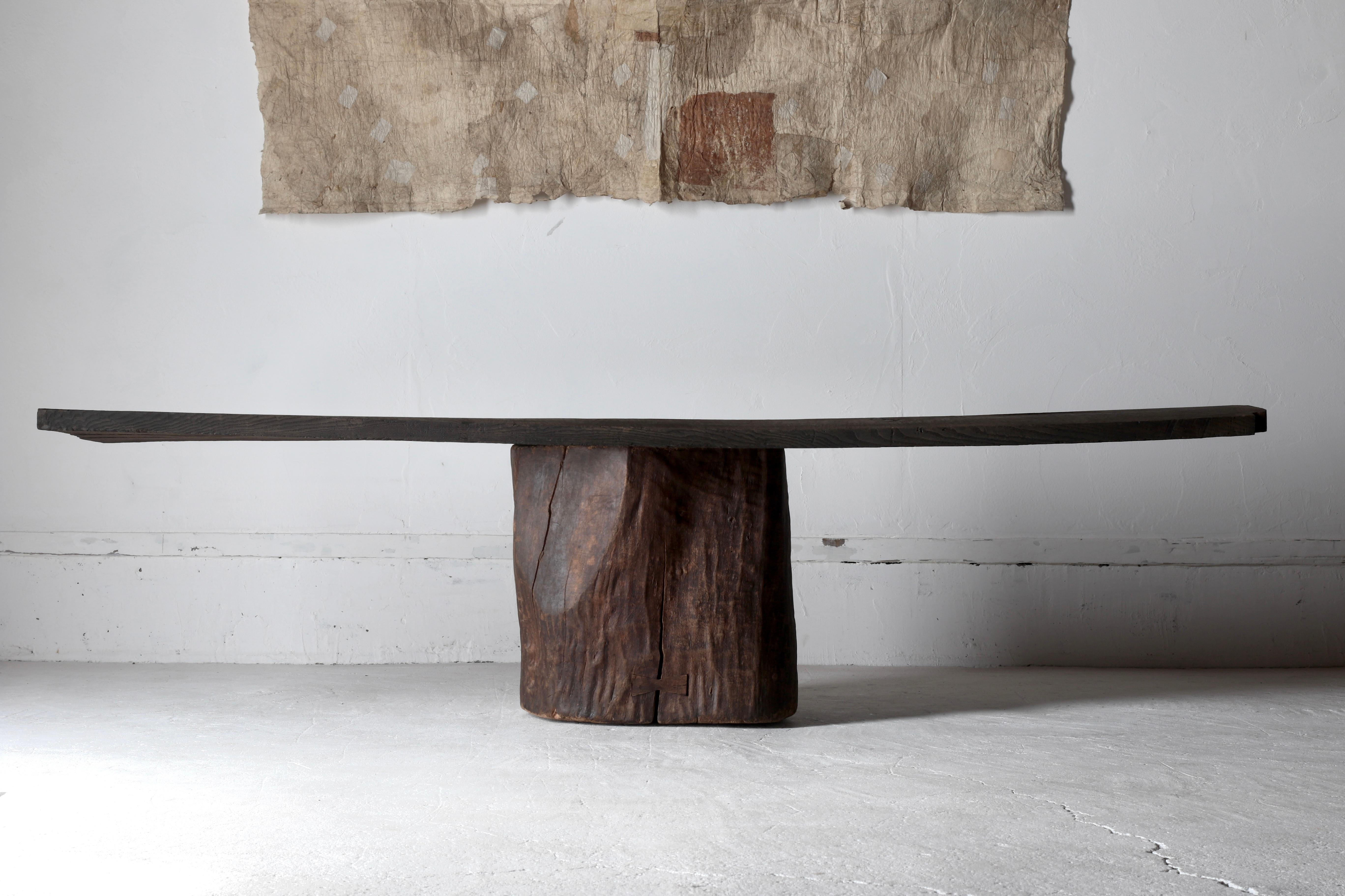 Japanese Antique Large Low Table / Sofa Table Coffee Table/ 1868-1912s Wabi-Sabi 12