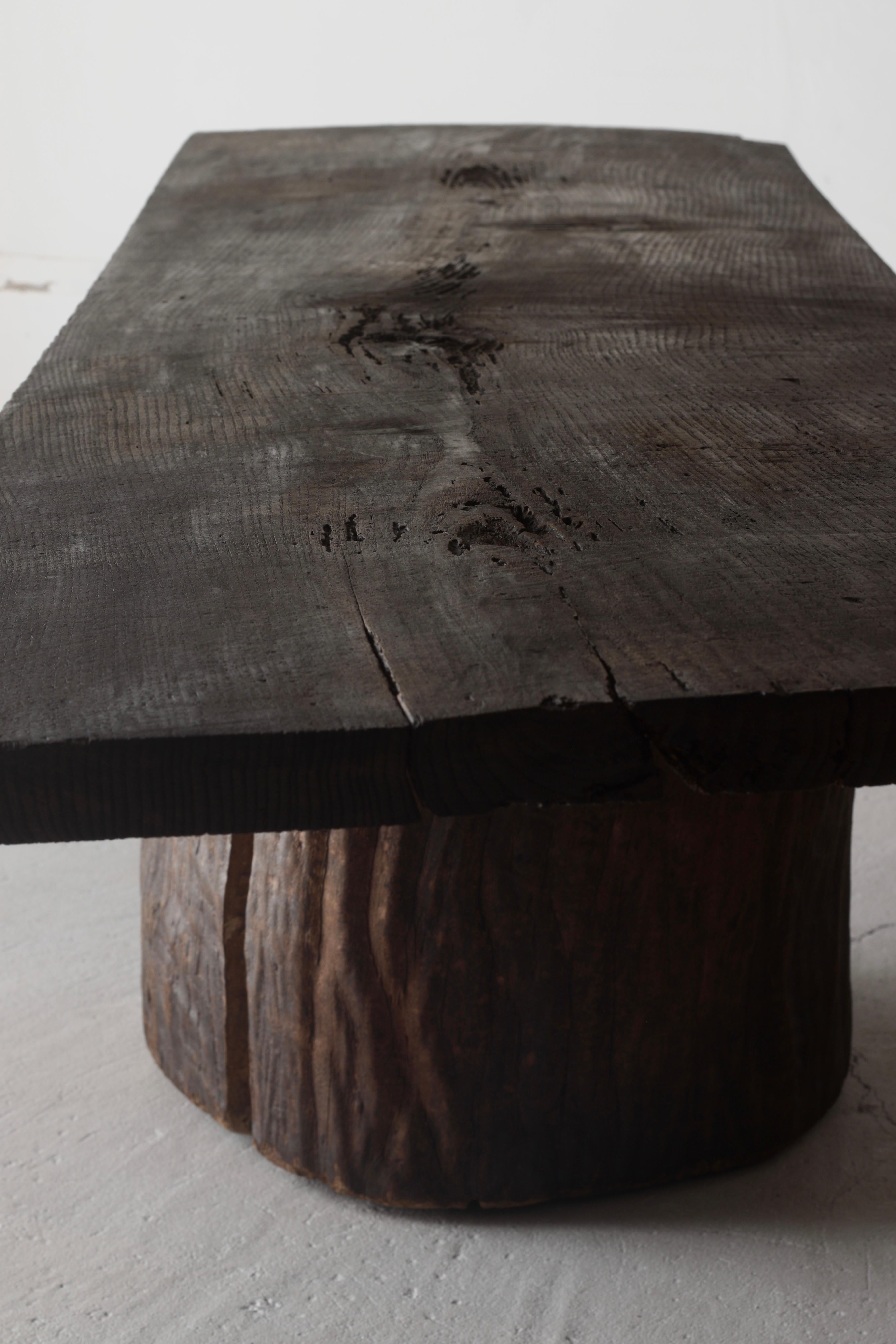 Primitive Japanese Antique Large Low Table / Sofa Table Coffee Table/ 1868-1912s Wabi-Sabi