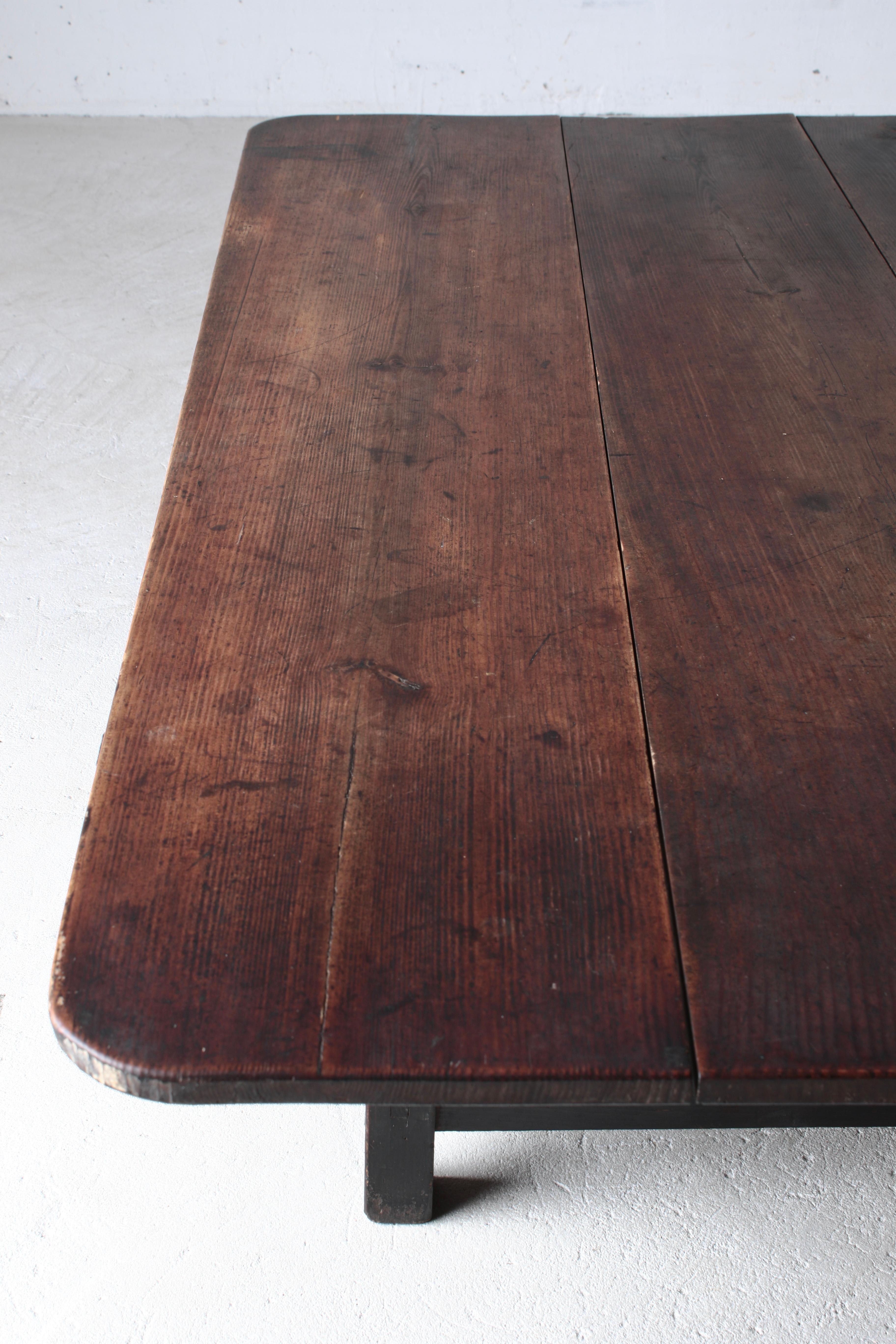 Japanese Antique Large Low Table / Sofa Table Coffee Table /1868-1912s Wabi-sabi 9