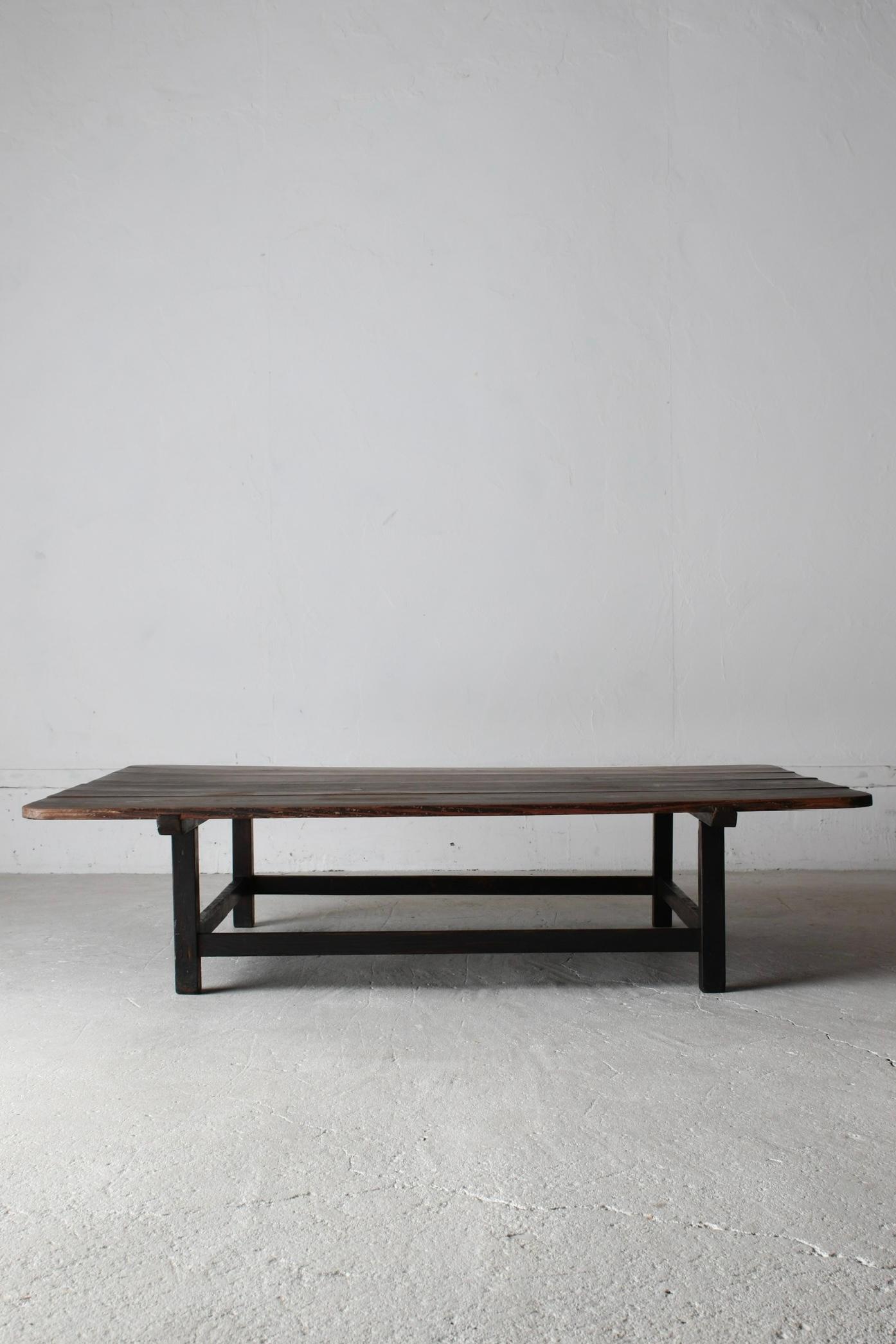 Wood Japanese Antique Large Low Table / Sofa Table Coffee Table /1868-1912s Wabi-sabi