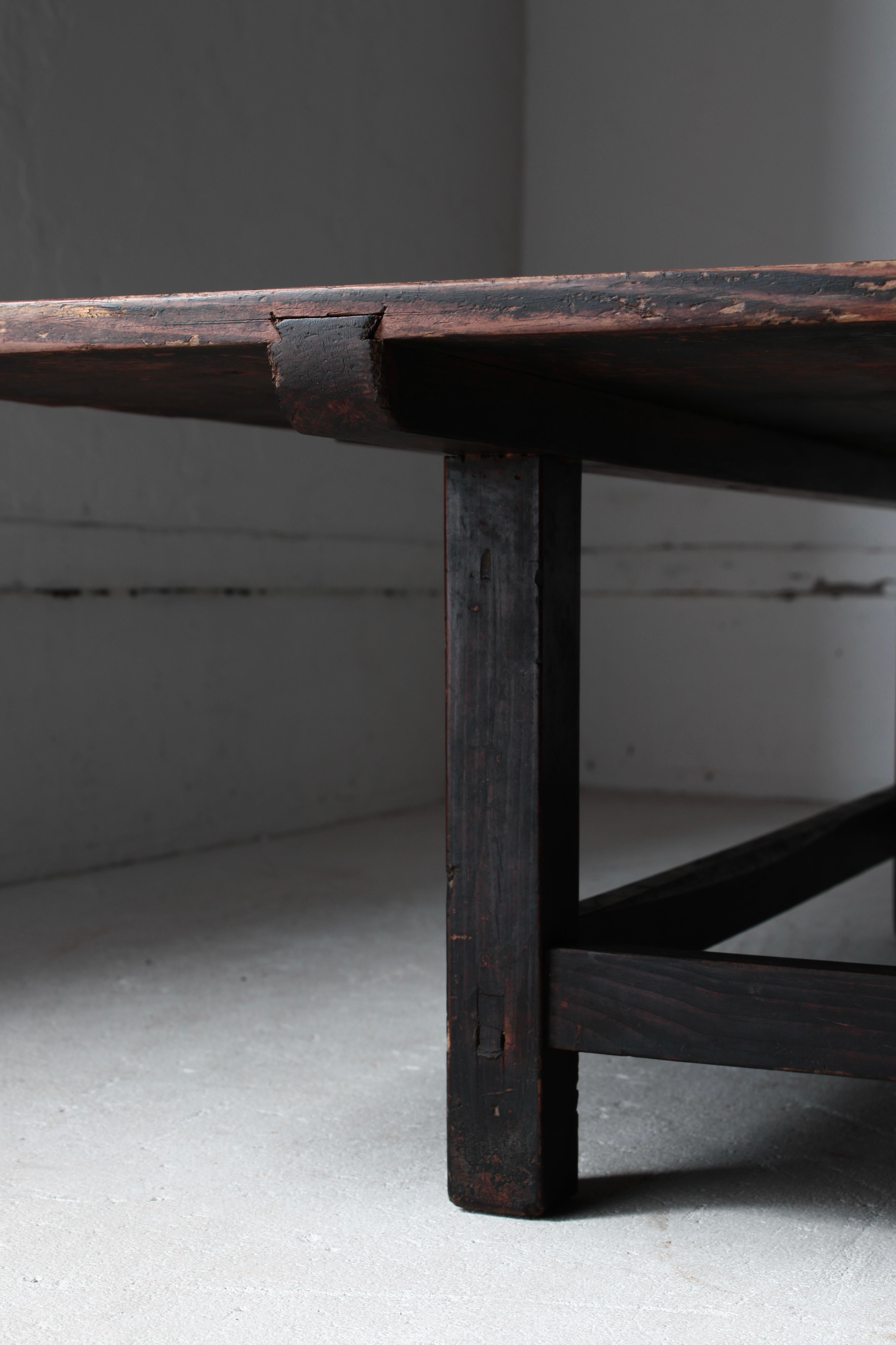 Japanese Antique Large Low Table / Sofa Table Coffee Table /1868-1912s Wabi-sabi 2