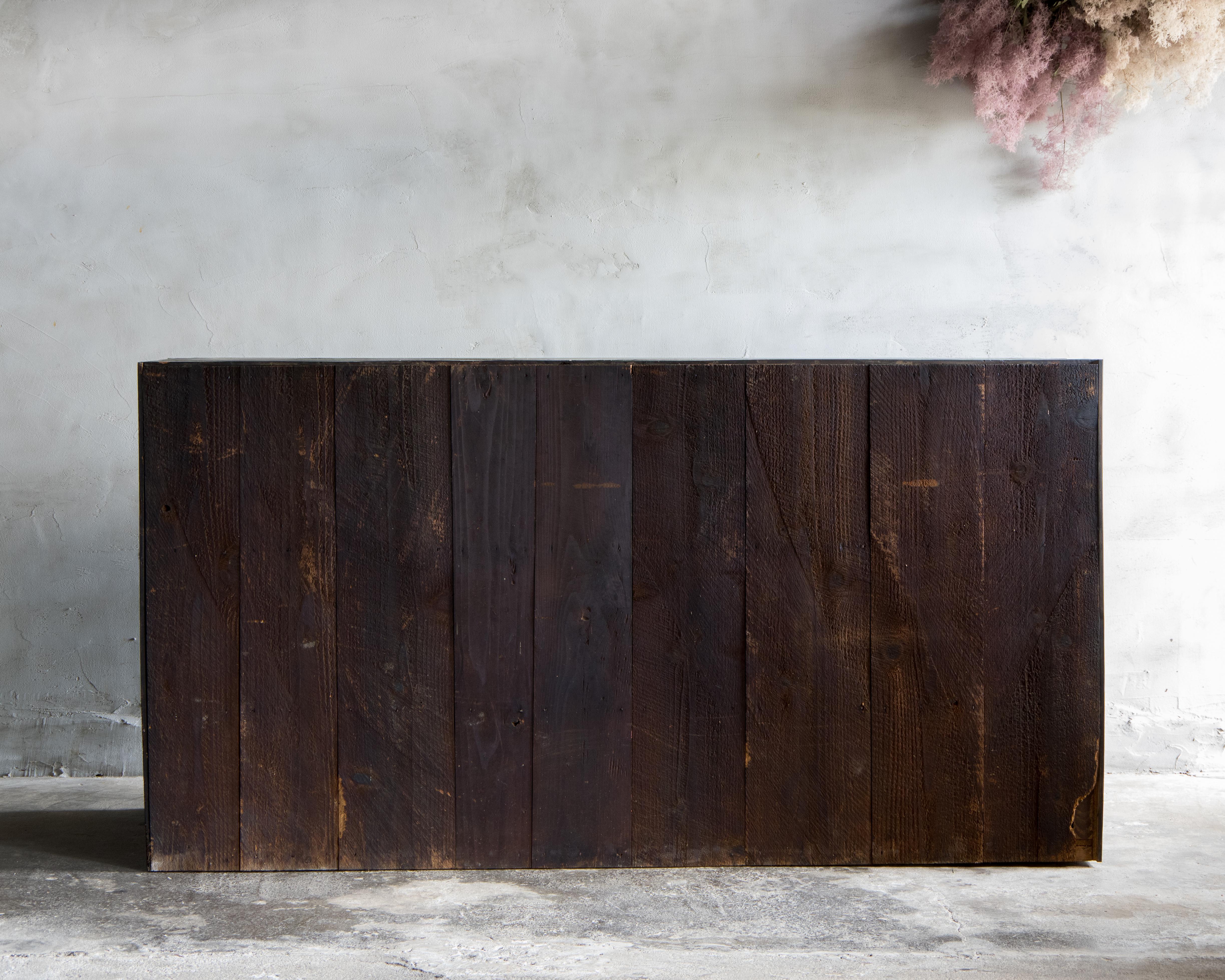 Grand Tansu japonais ancien Mizuya, ère Meiji '1868-1912', Wabi Sabi en vente 10
