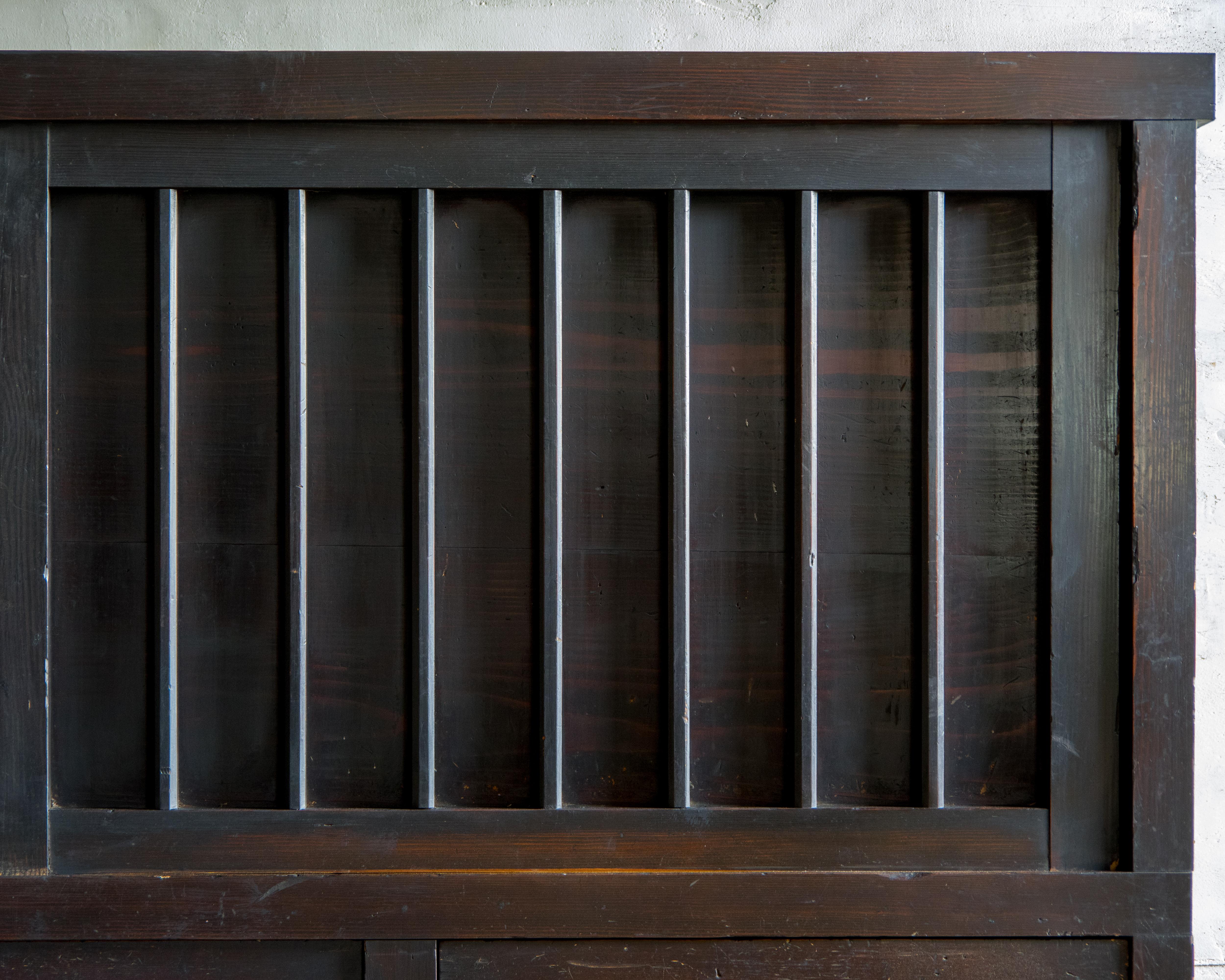 Grand Tansu japonais ancien Mizuya, ère Meiji '1868-1912', Wabi Sabi en vente 3