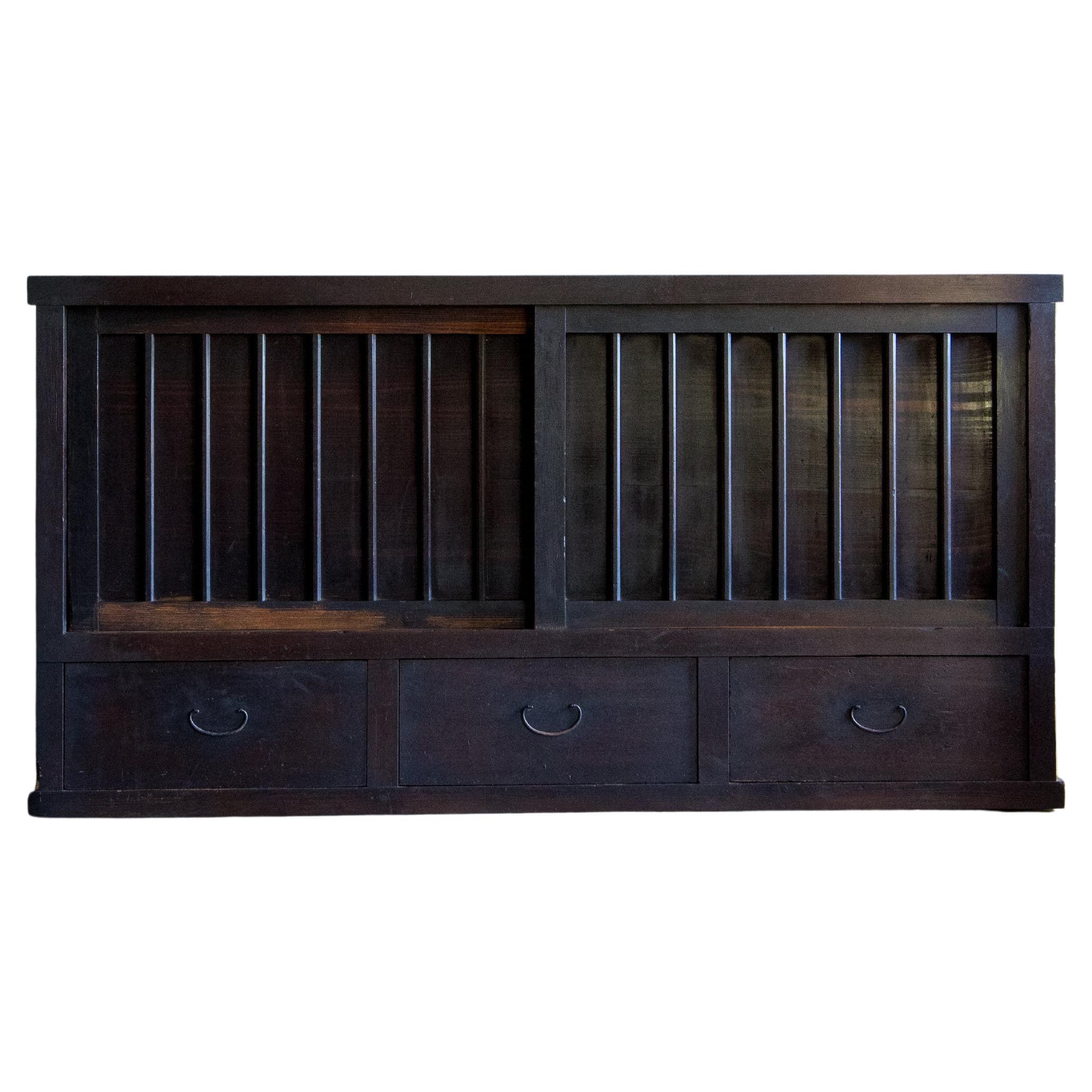 Japanese Antique Large Mizuya Tansu, Meiji Era '1868–1912', Wabi Sabi