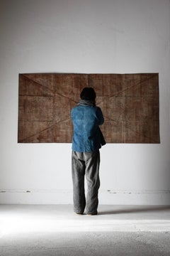 Japanese Antique Large Paper Boro / Wall Decoration /Wabi-sabi Mingei