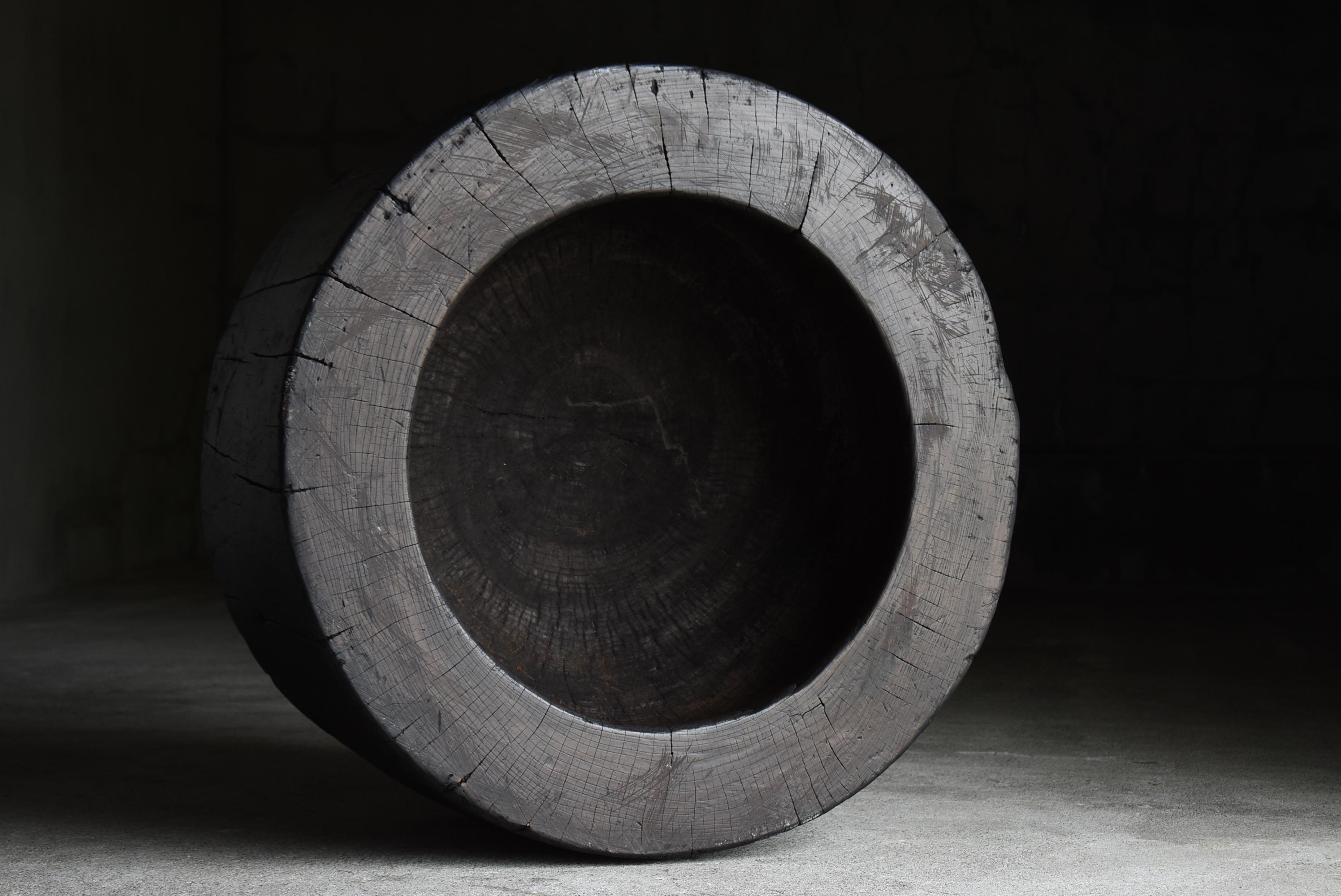 Japanese Antique Large Primitive Coffee Table 1860s-1900s / Black Wabi Sabi For Sale 9