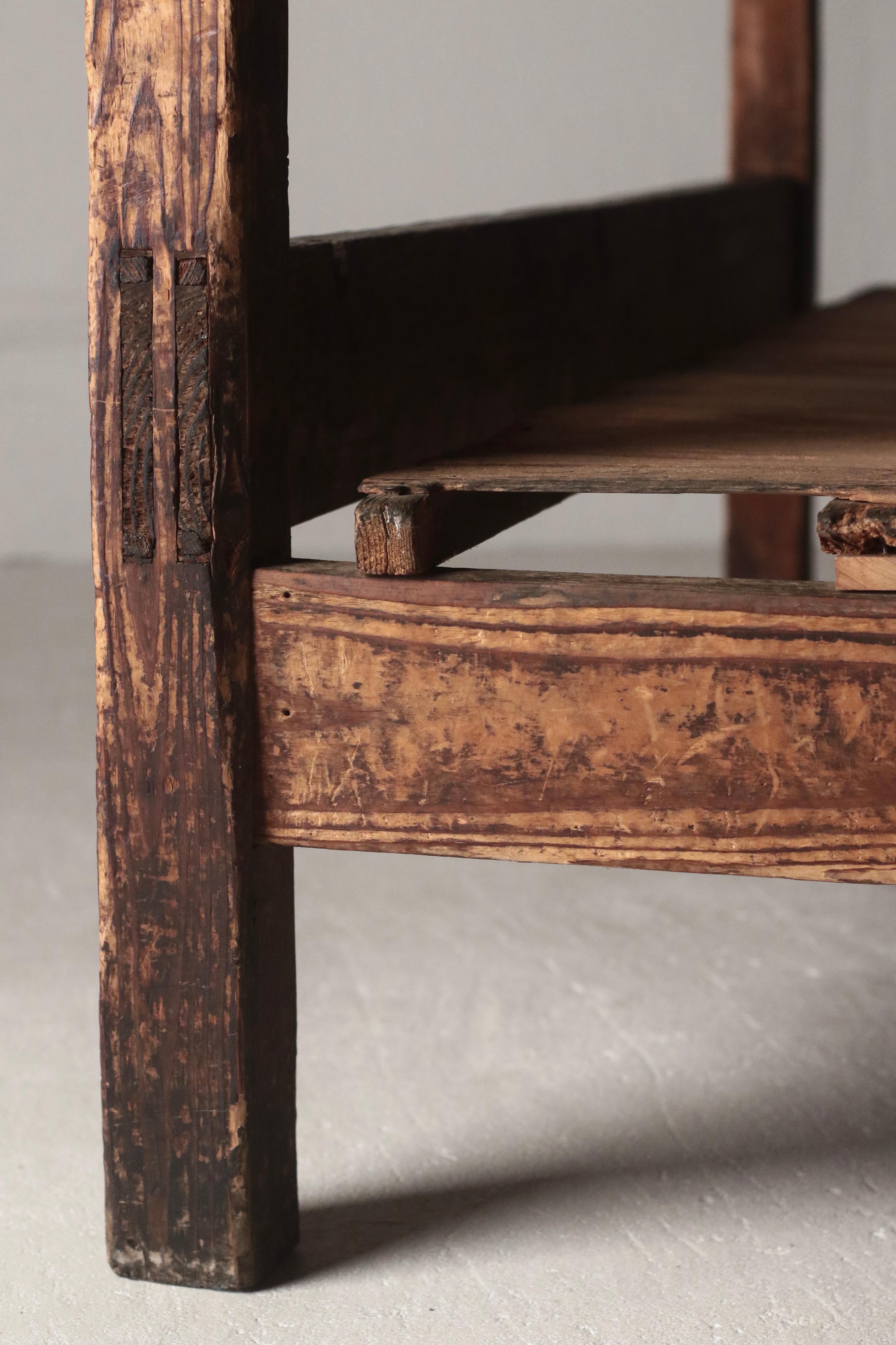 Japanese Antique Large Table / Exhibition Table / 1912-1950s Wabi-sabi For Sale 6