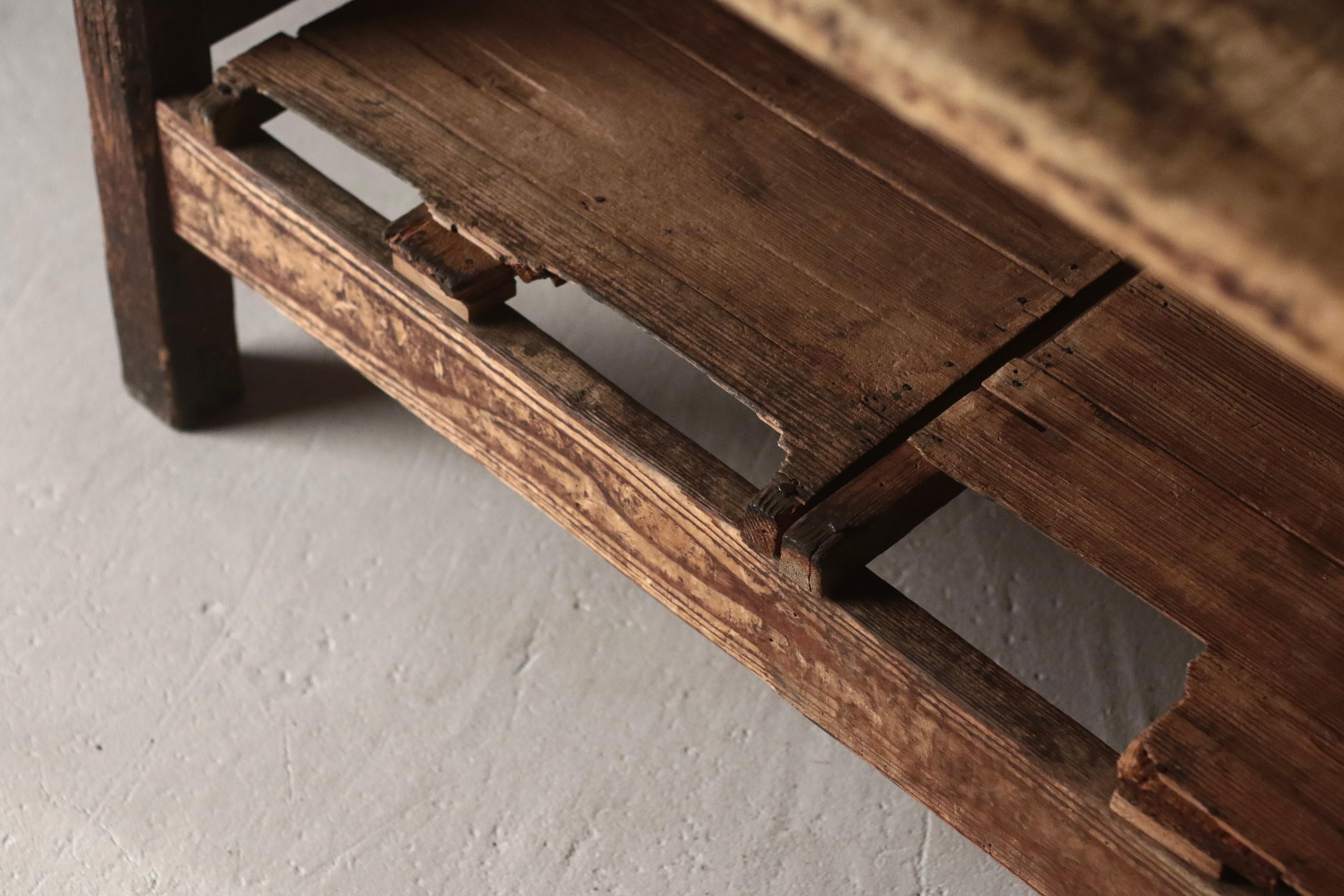Japanese Antique Large Table / Exhibition Table / 1912-1950s Wabi-sabi For Sale 7