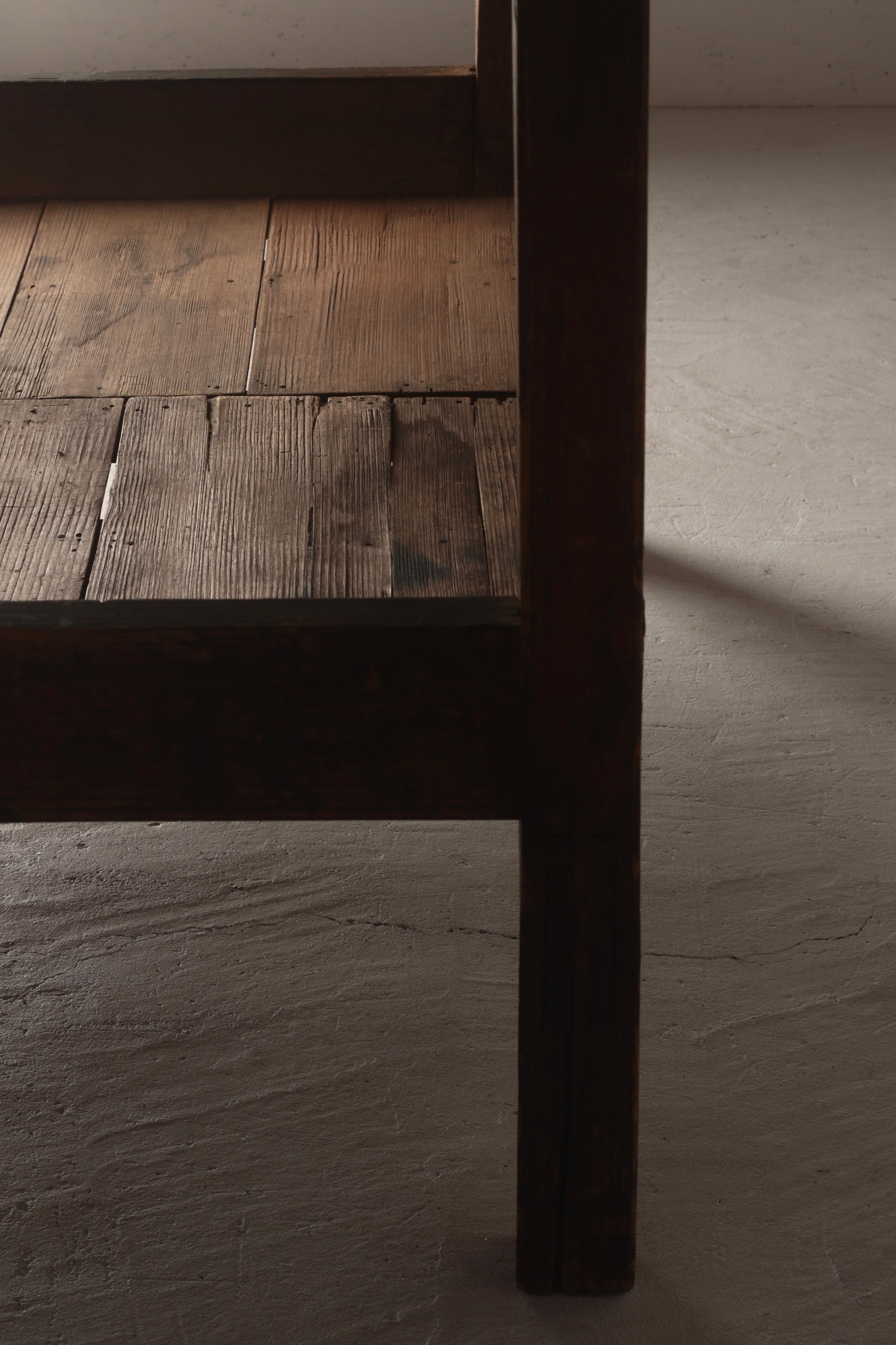 Japanese Antique Large Table / Exhibition Table / 1912-1950s Wabi-sabi For Sale 8