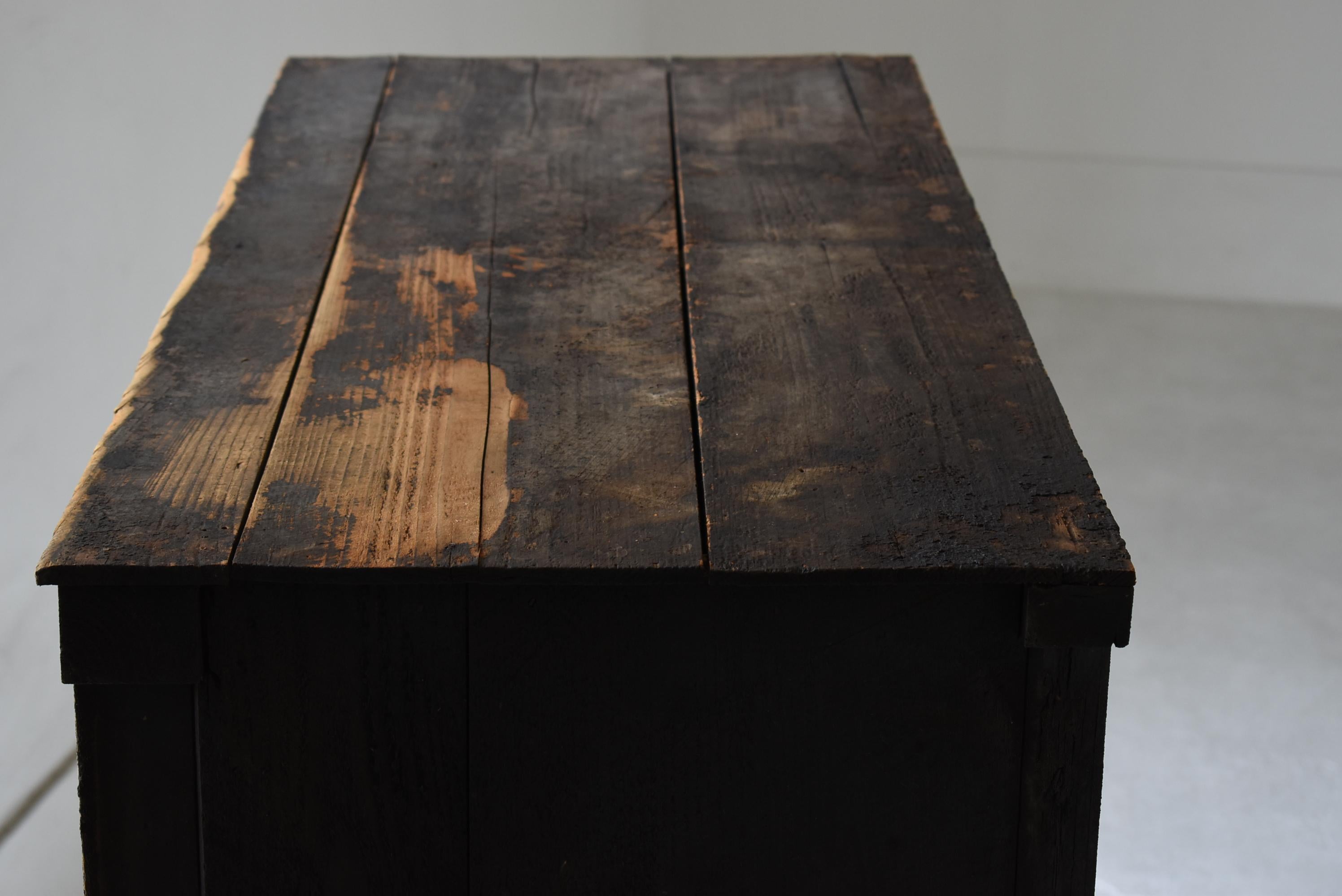 Antico Tansu giapponese di grandi dimensioni del 1860-1900 / Armadio Cabinet Wabi Sabi in vendita 7
