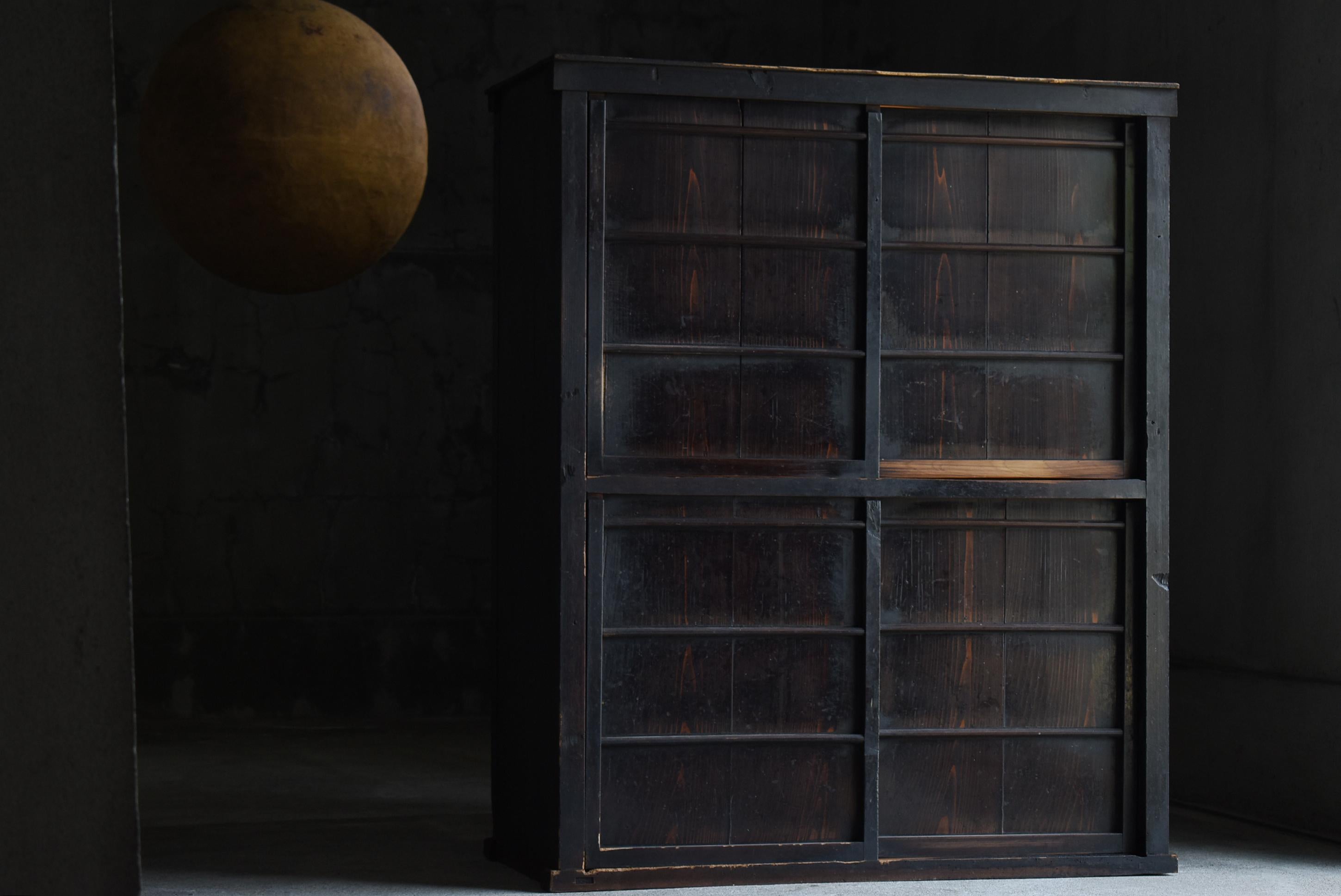 Antico Tansu giapponese di grandi dimensioni del 1860-1900 / Armadio Cabinet Wabi Sabi in vendita 8