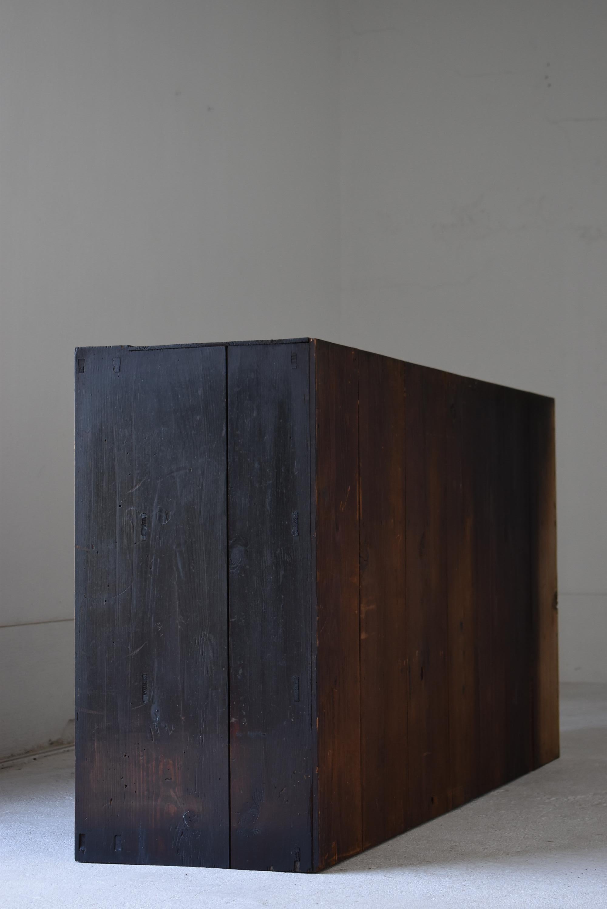 Antiguo Tansu Japonés Grande 1860s-1900s / Aparador Armario Almacenaje Wabi Sabi en venta 7