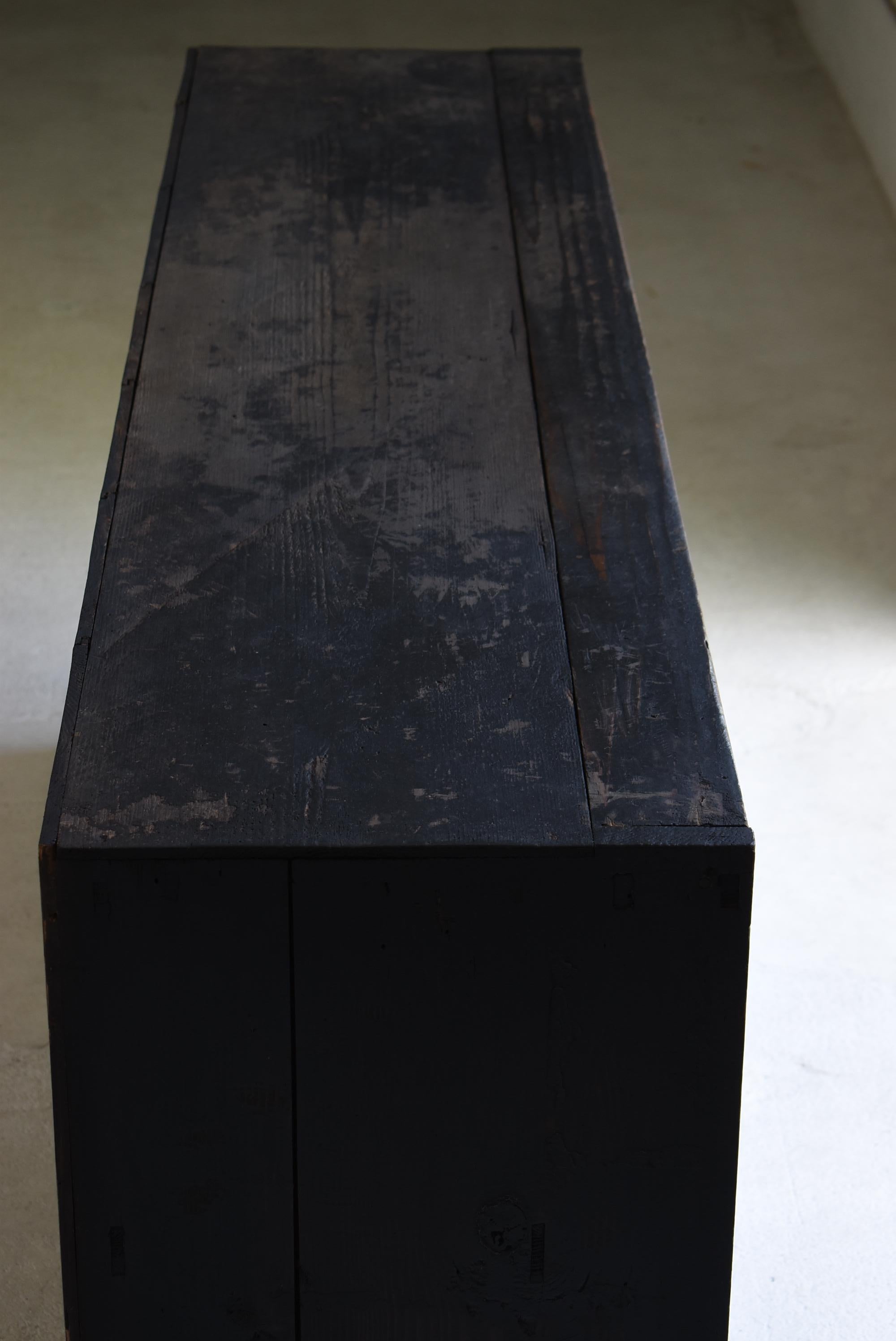 Antiguo Tansu Japonés Grande 1860s-1900s / Aparador Armario Almacenaje Wabi Sabi en venta 8