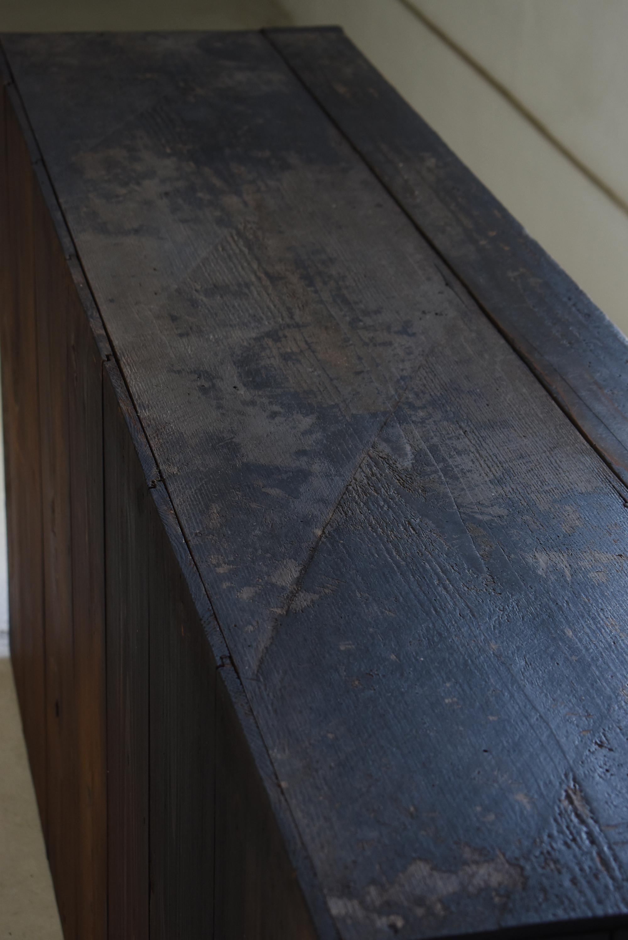 Antiguo Tansu Japonés Grande 1860s-1900s / Aparador Armario Almacenaje Wabi Sabi en venta 9