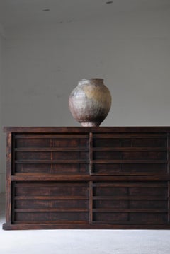 Japanese Antique Large Tansu 1860s-1900s / Sideboard Cabinet Wabi Sabi