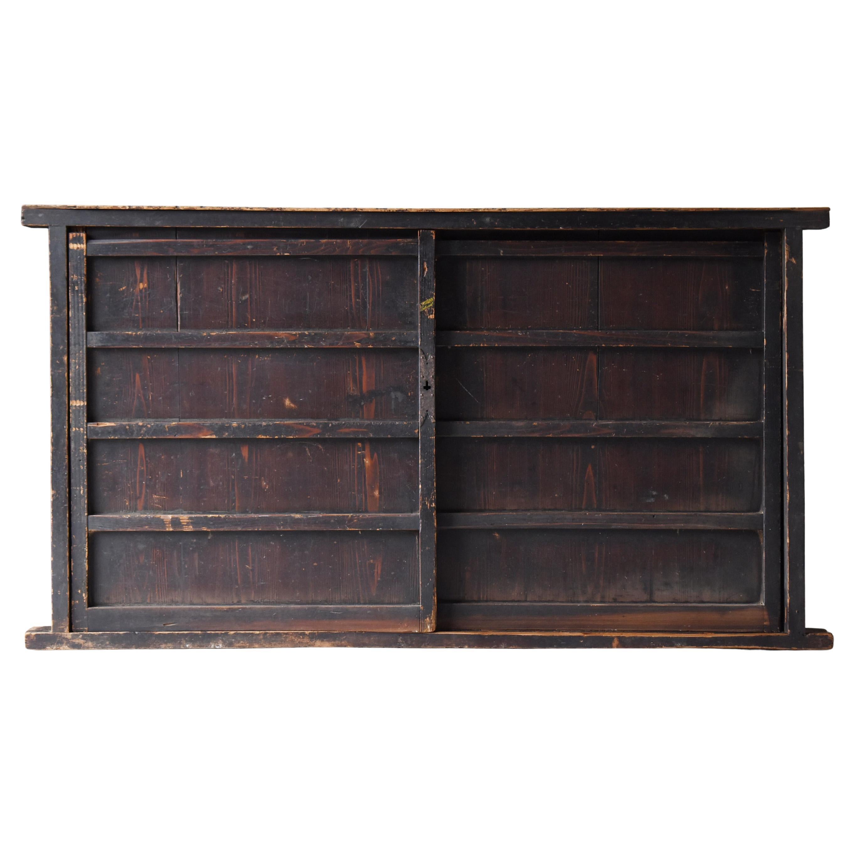 Japanese Antique Large Tansu 1860s-1900s / Sideboard Cabinet Wabi Sabi