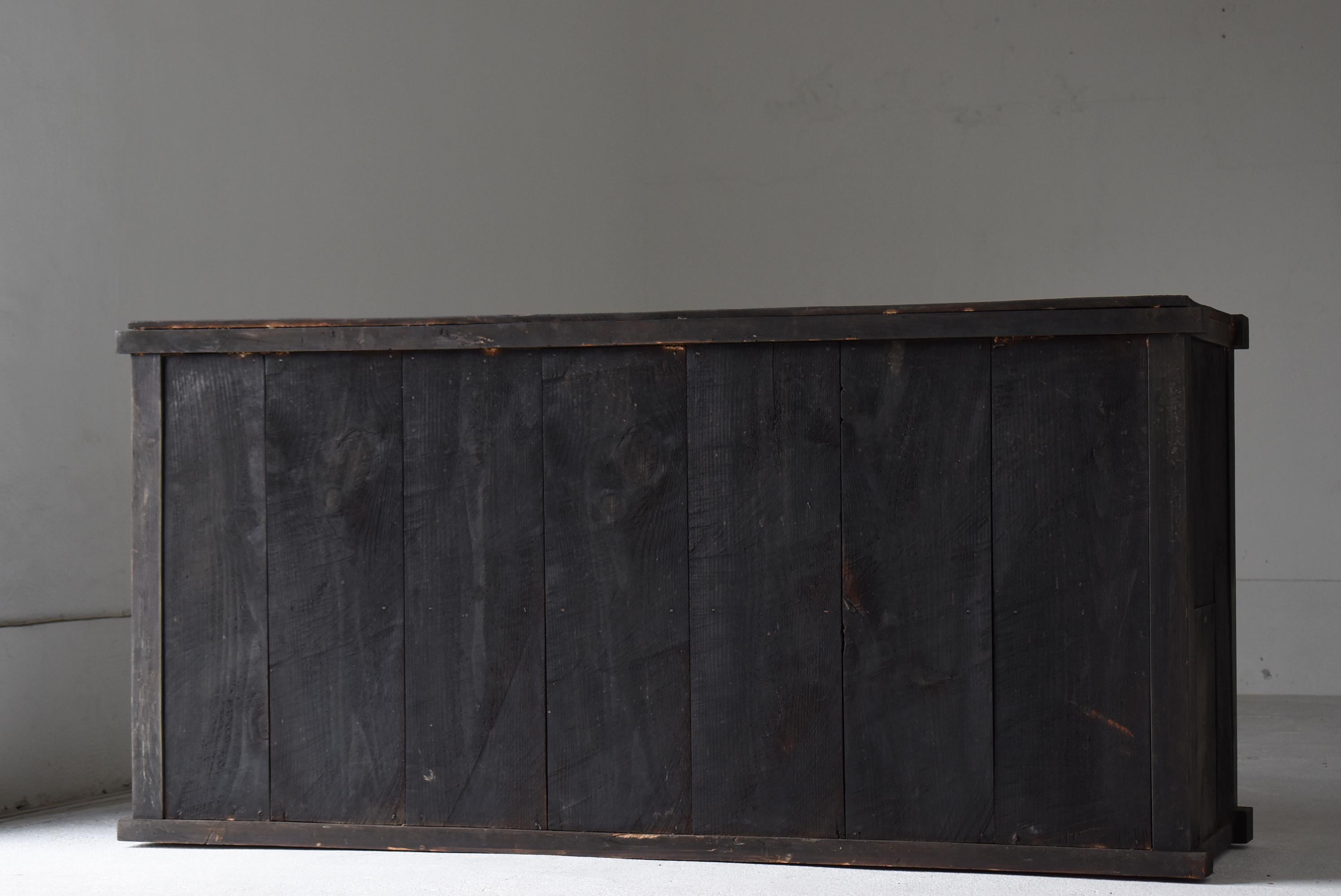 Japanese Antique Large Tansu 1860s-1900s / Sideboard Cabinet Wabisabi in vendita 5