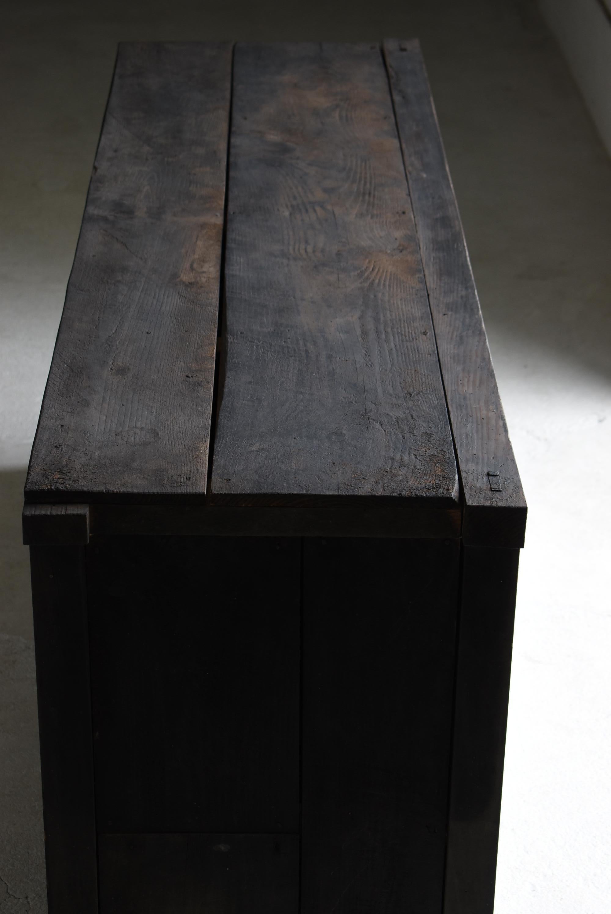 Japanese Antique Large Tansu 1860s-1900s / Sideboard Cabinet Wabisabi in vendita 7