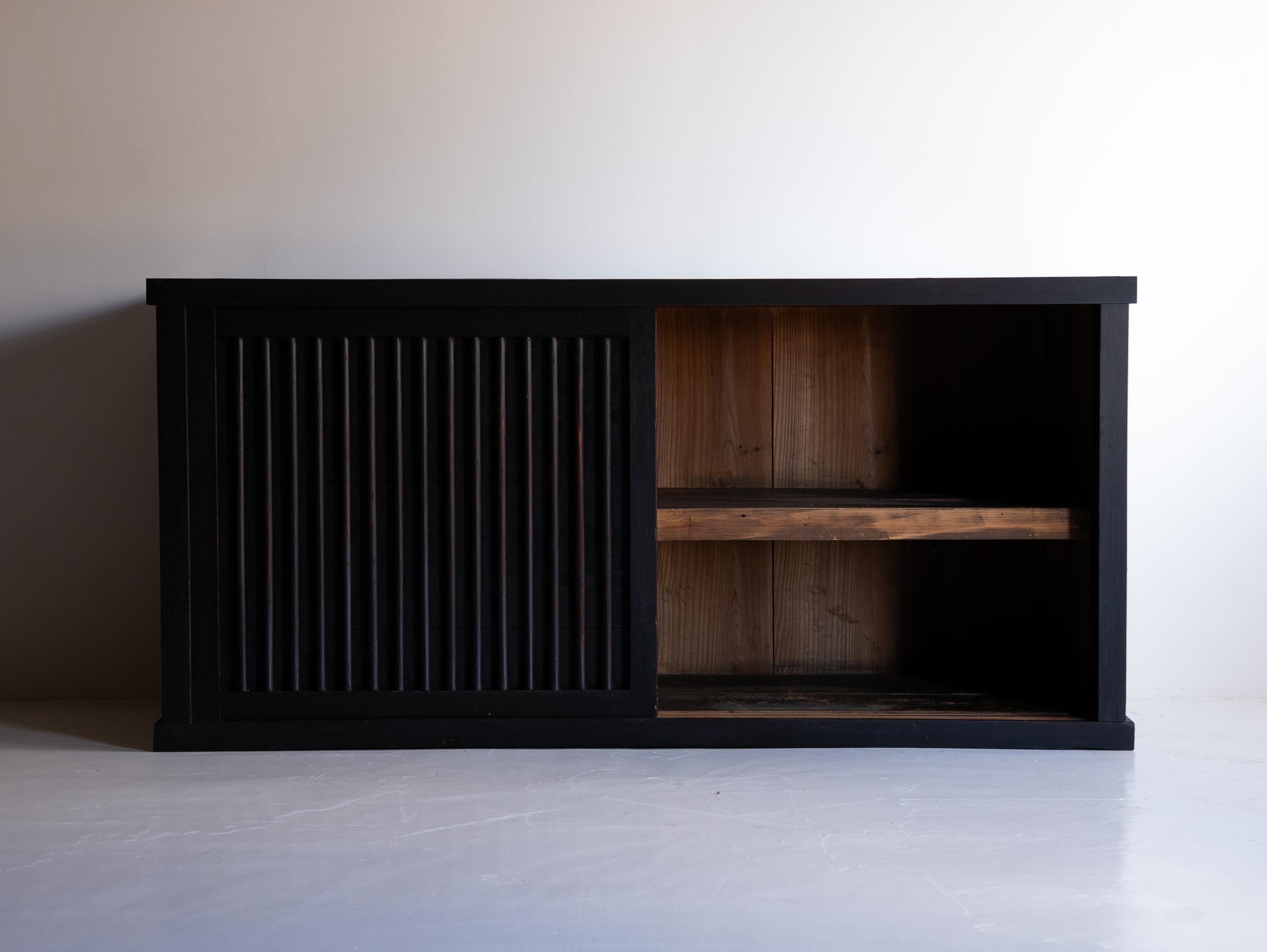 Grand Tansu japonais des années 1860-1900 / Enfilade Wabi Sabi 3